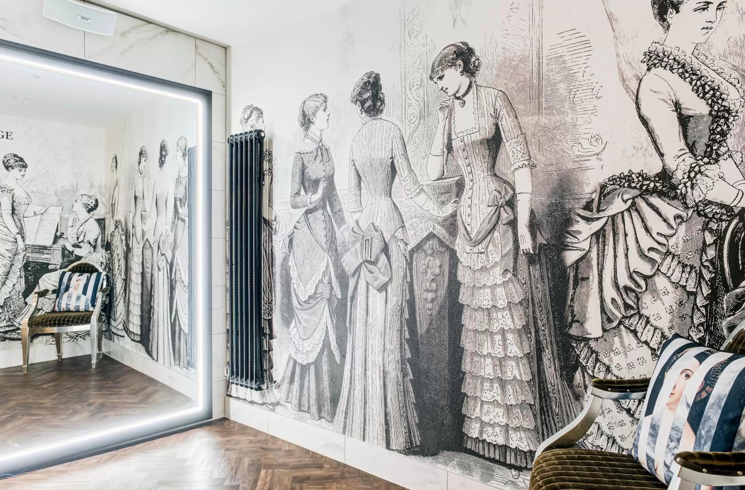 Decorative detail in The George Hotel Colchester