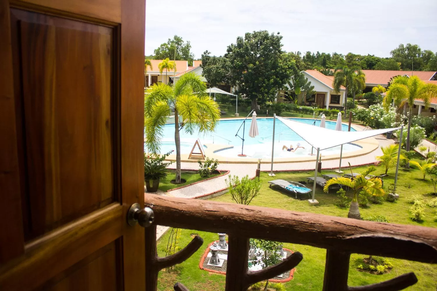 Balcony/Terrace, Pool View in Jugalis Hotel and Restaurant