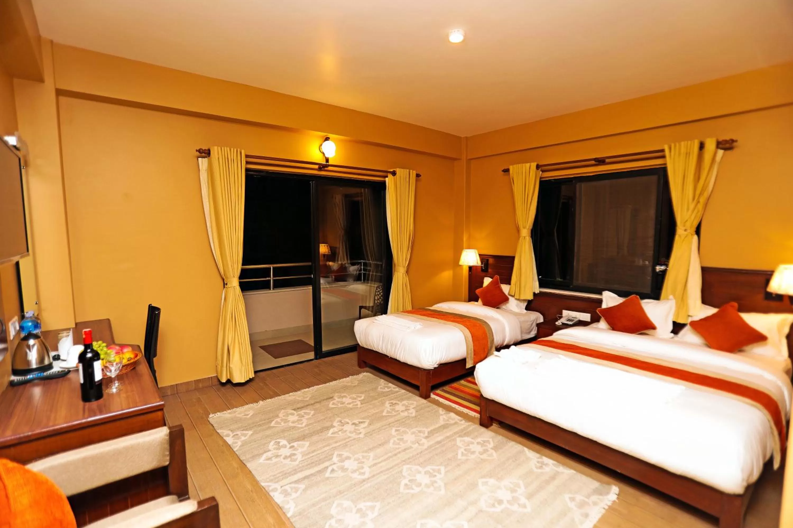 Decorative detail, Bed in Hotel The Clock