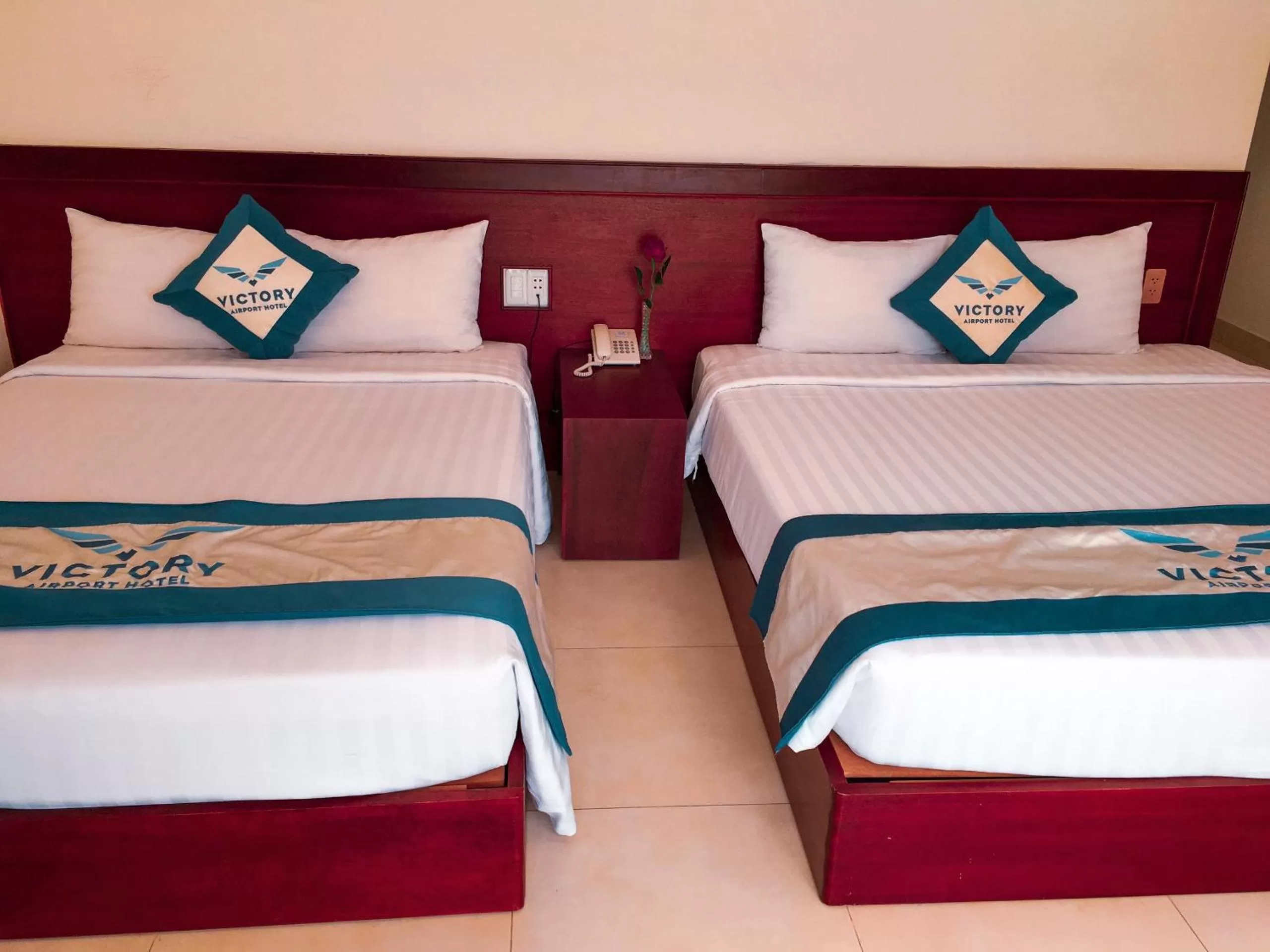 Bed in Victory Airport Hotel