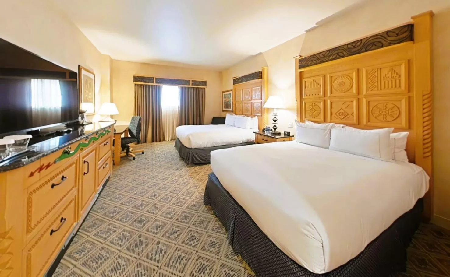 Bed in Hilton Santa Fe Buffalo Thunder