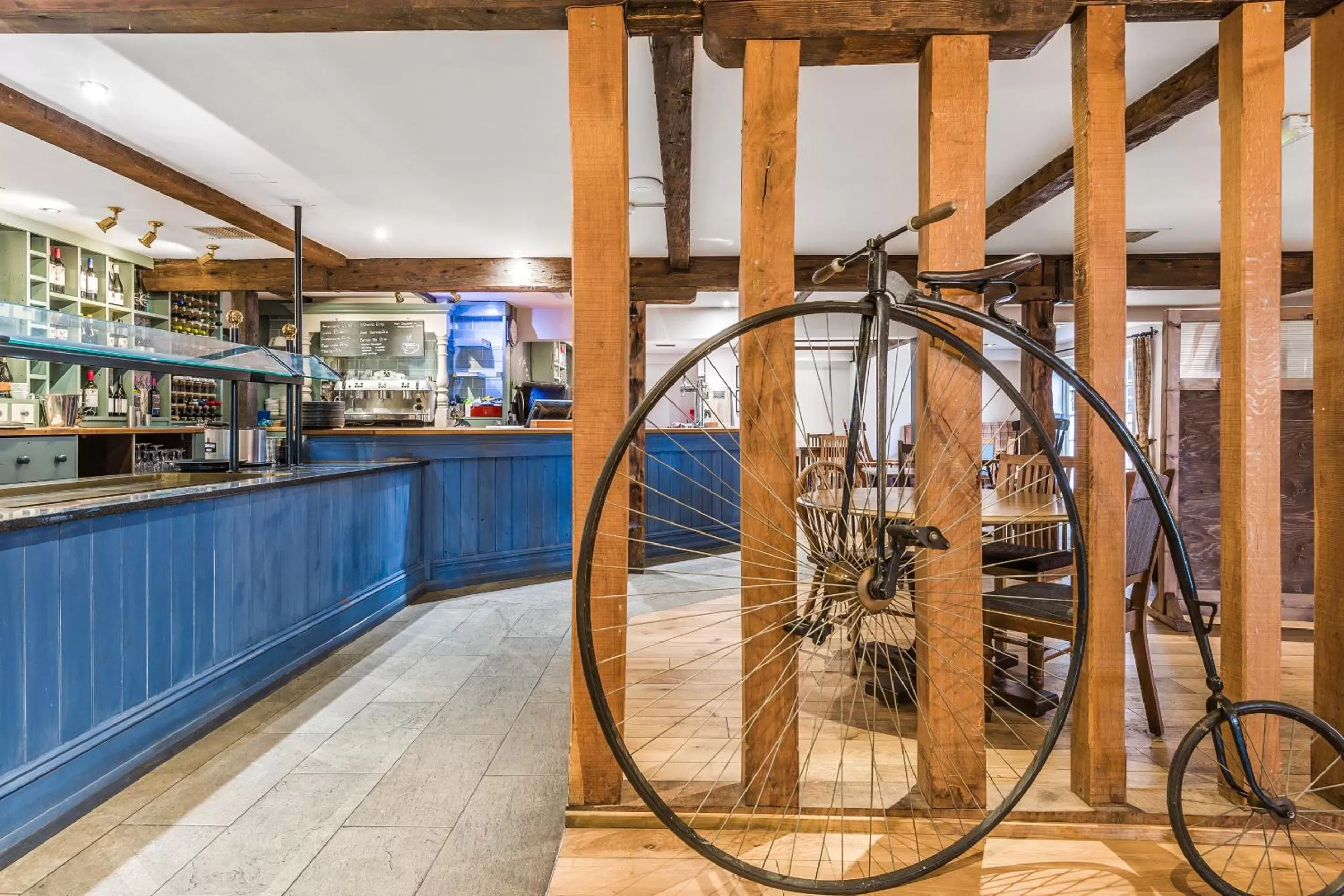 Dining area in The Walhampton Arms