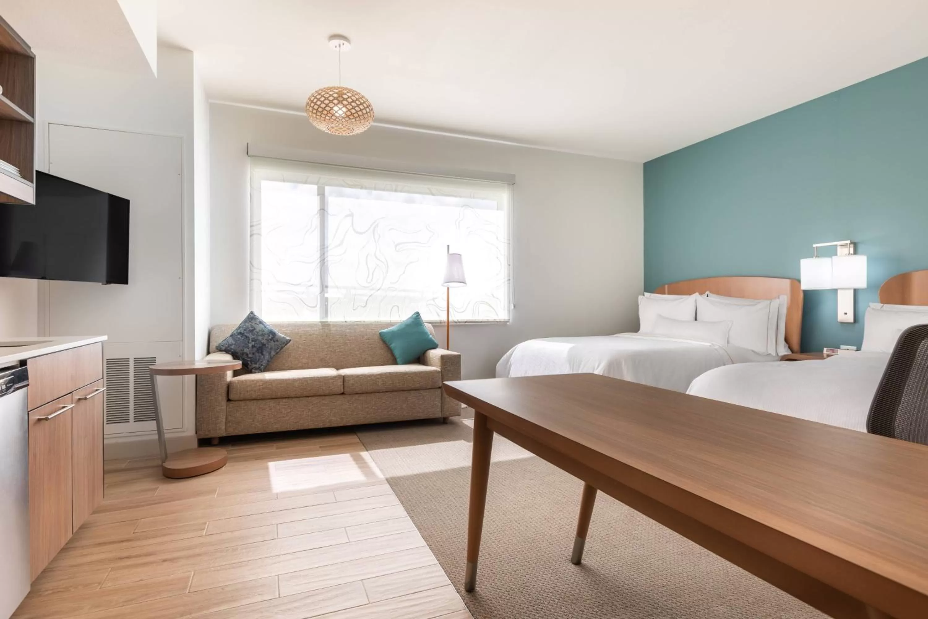 Studio, 2 Queen, Sofa bed in Element Houston Katy