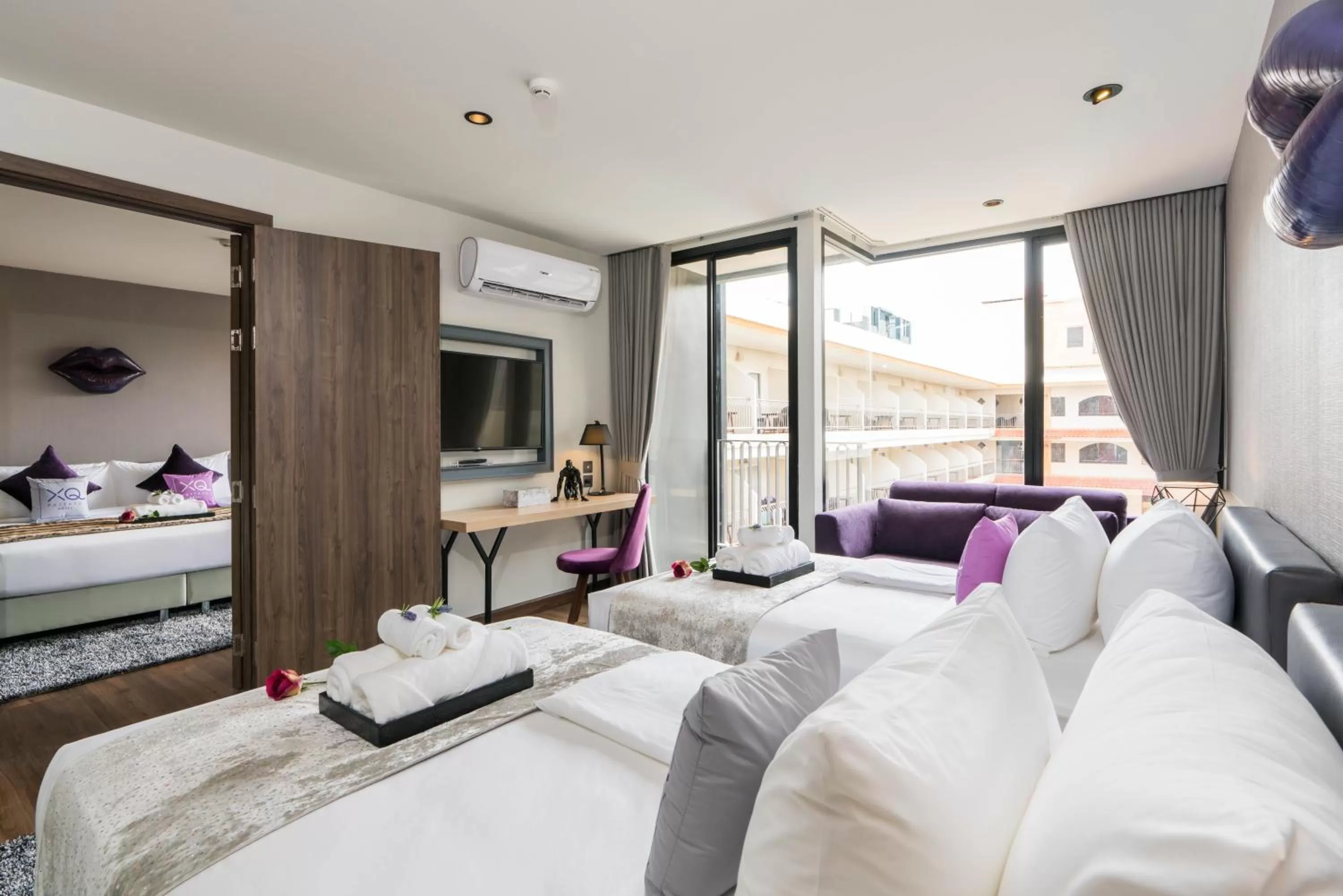 Photo of the whole room, Bed in XQ Pattaya Hotel