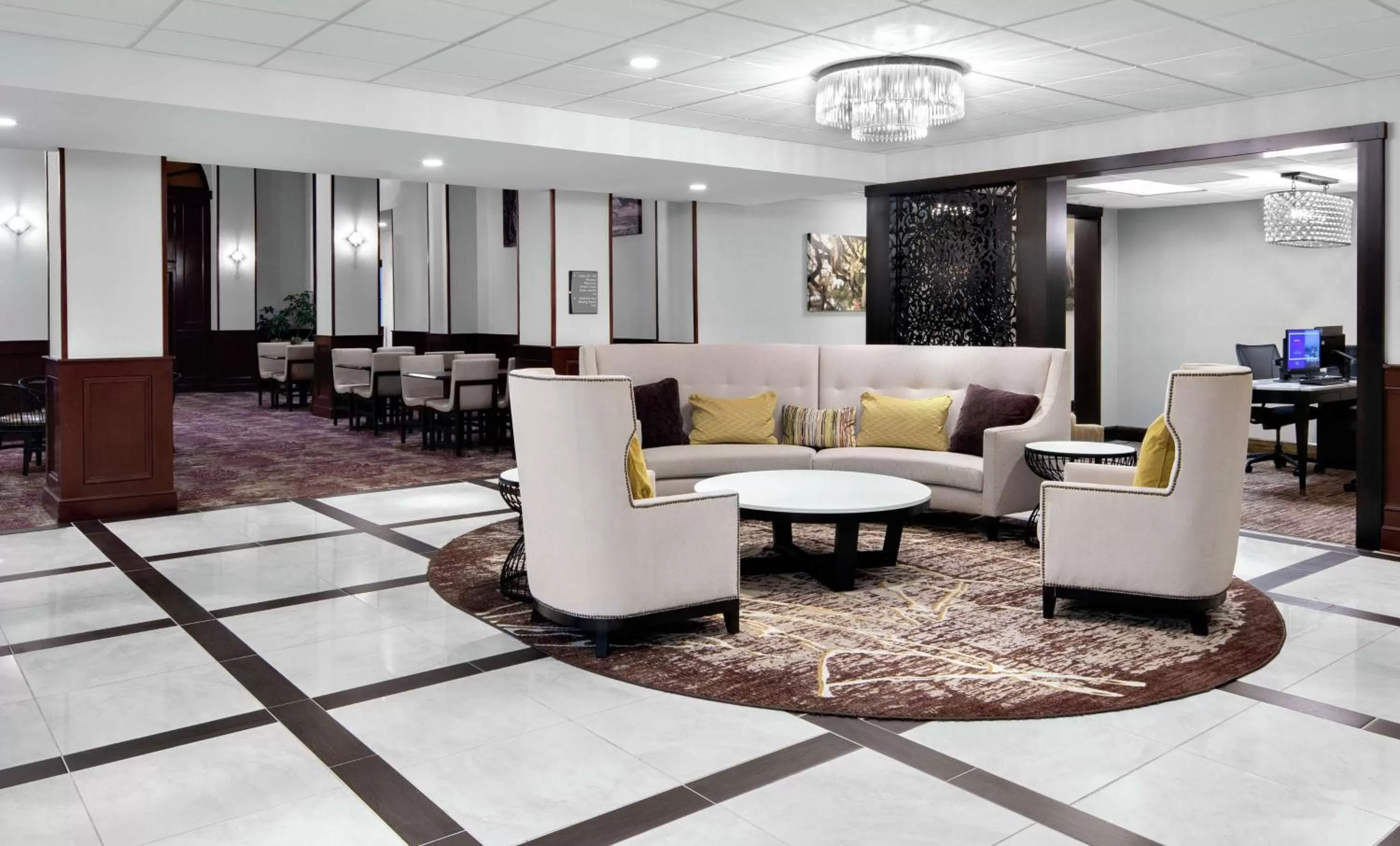 Lobby or reception in Homewood Suites Lafayette-Airport