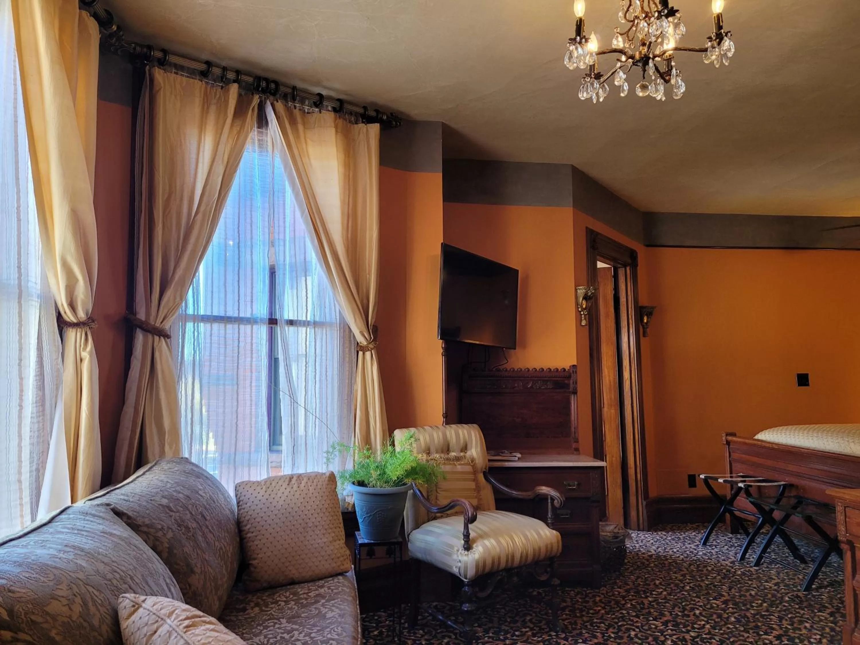 Seating area in Buffalo Harmony House