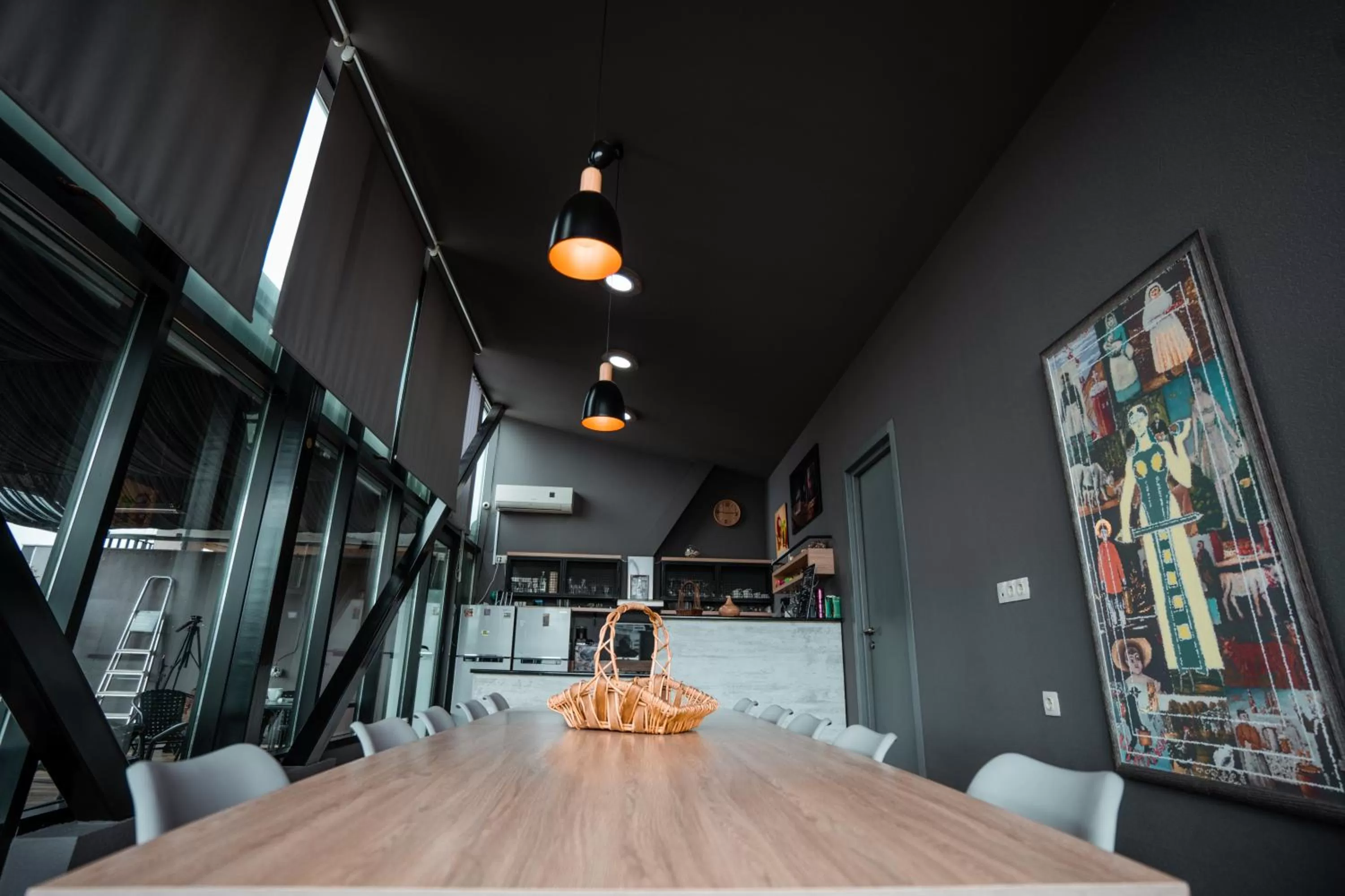 Kitchen or kitchenette in Hotel Grand View in Tbilisi