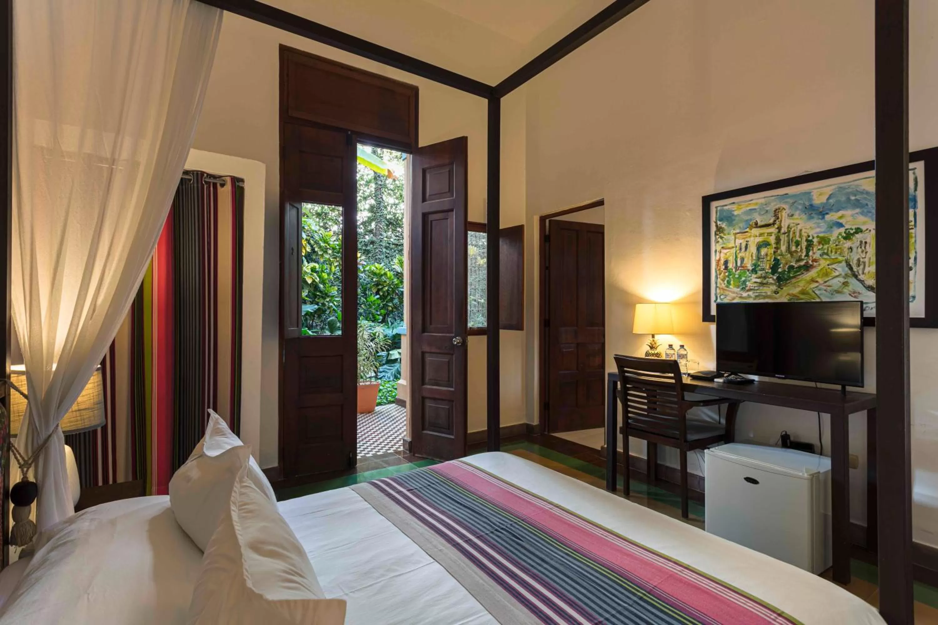 Bed in Hotel Villa Colonial