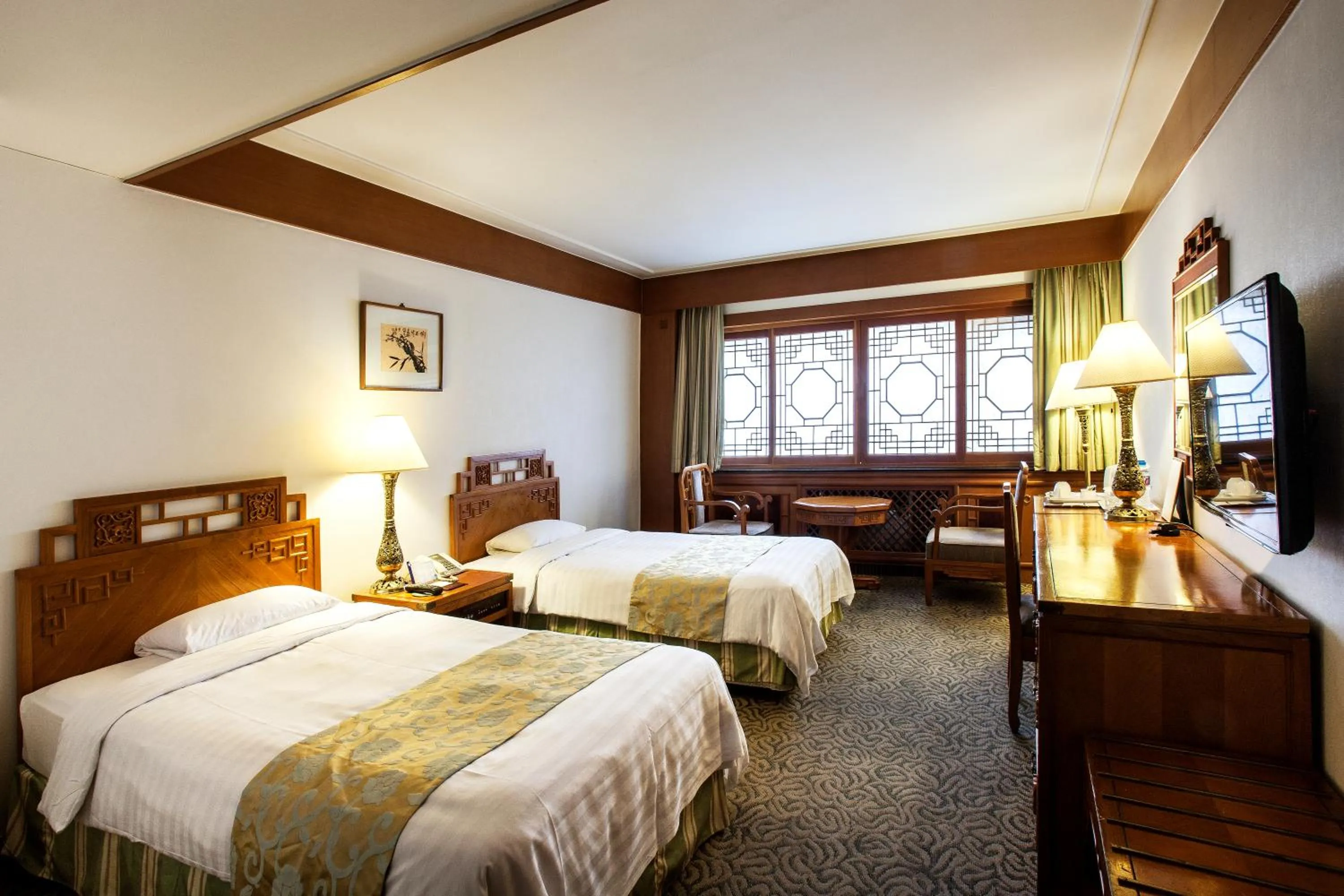 Bed in Commodore Hotel Busan