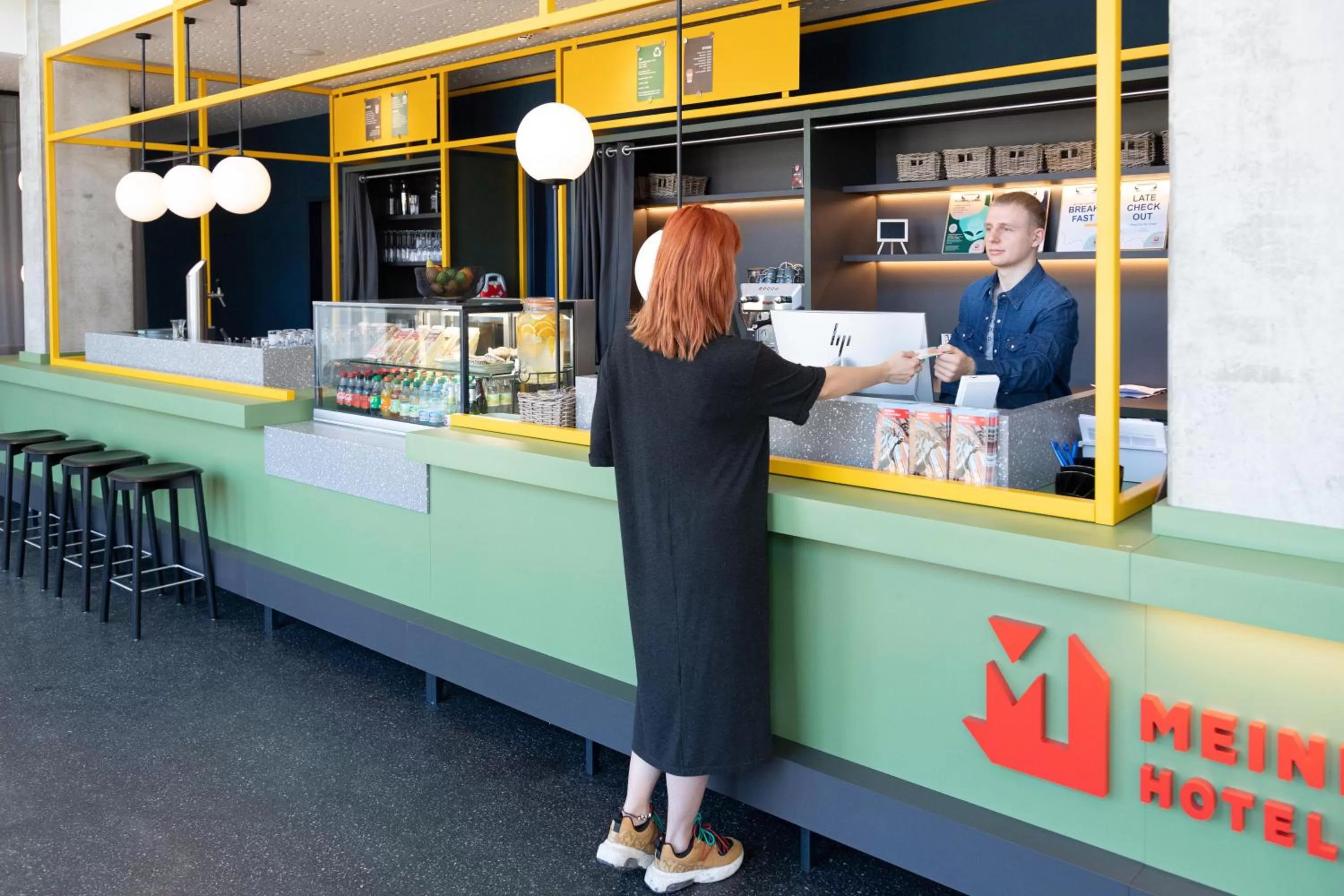 Lobby or reception in MEININGER Hotel Bremen Hauptbahnhof