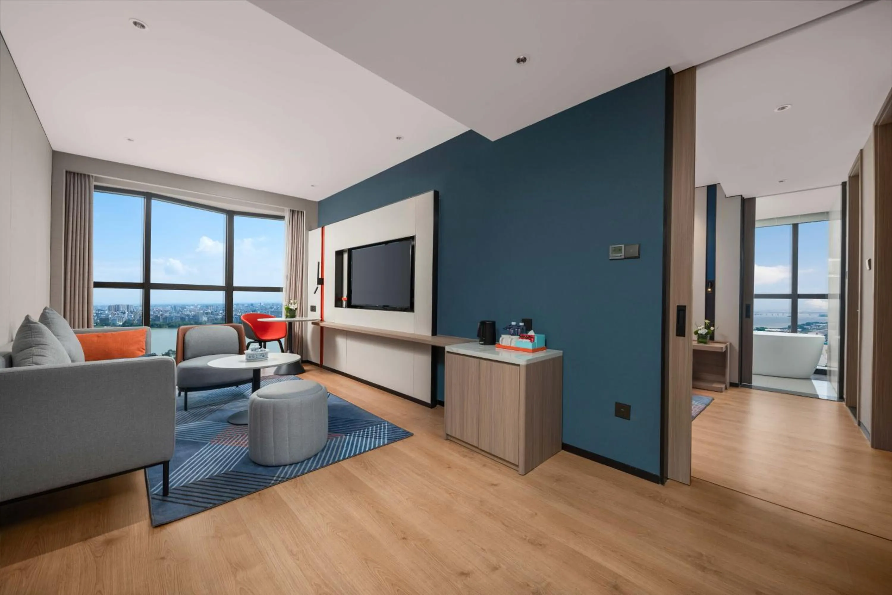 Living room in Holiday Inn Express Shantou Chenghai