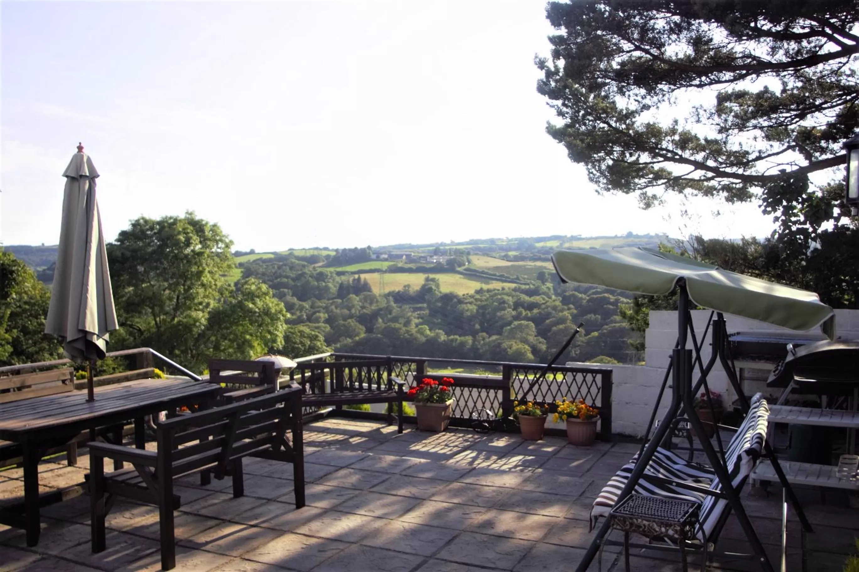 Patio in Plas Newydd Farm
