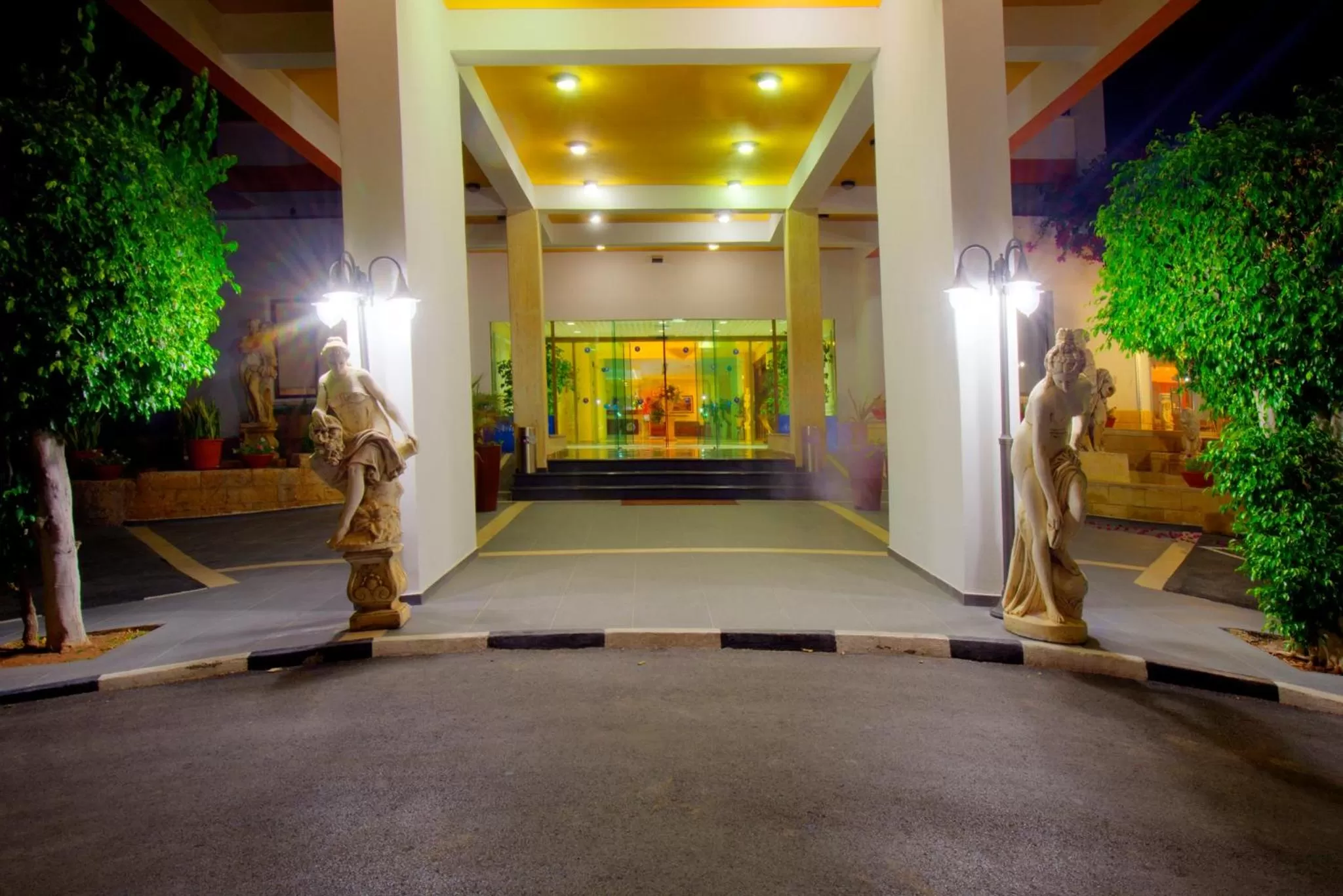 Facade/entrance in Avlida Hotel