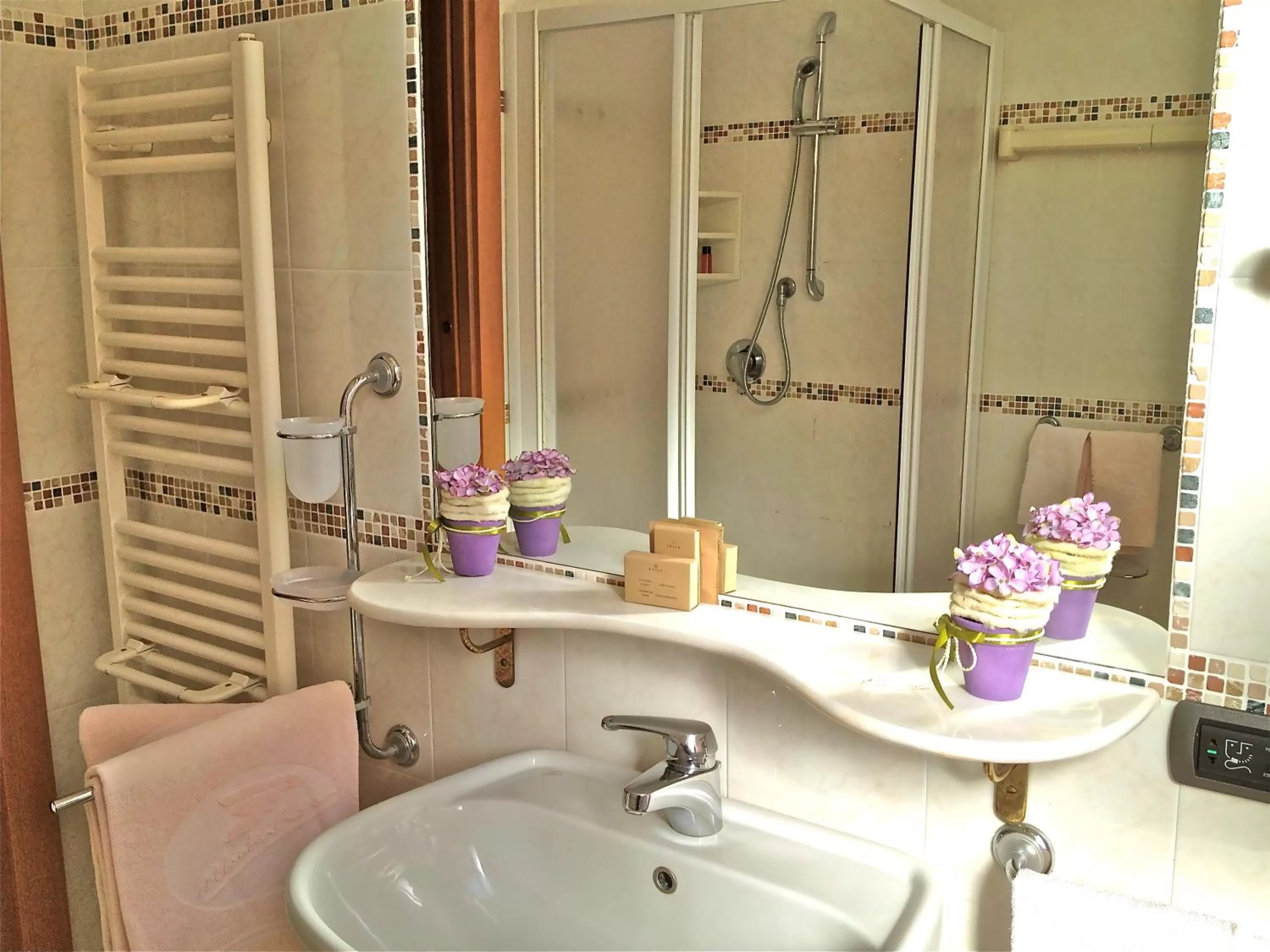 Shower in Hotel Monte Rosa