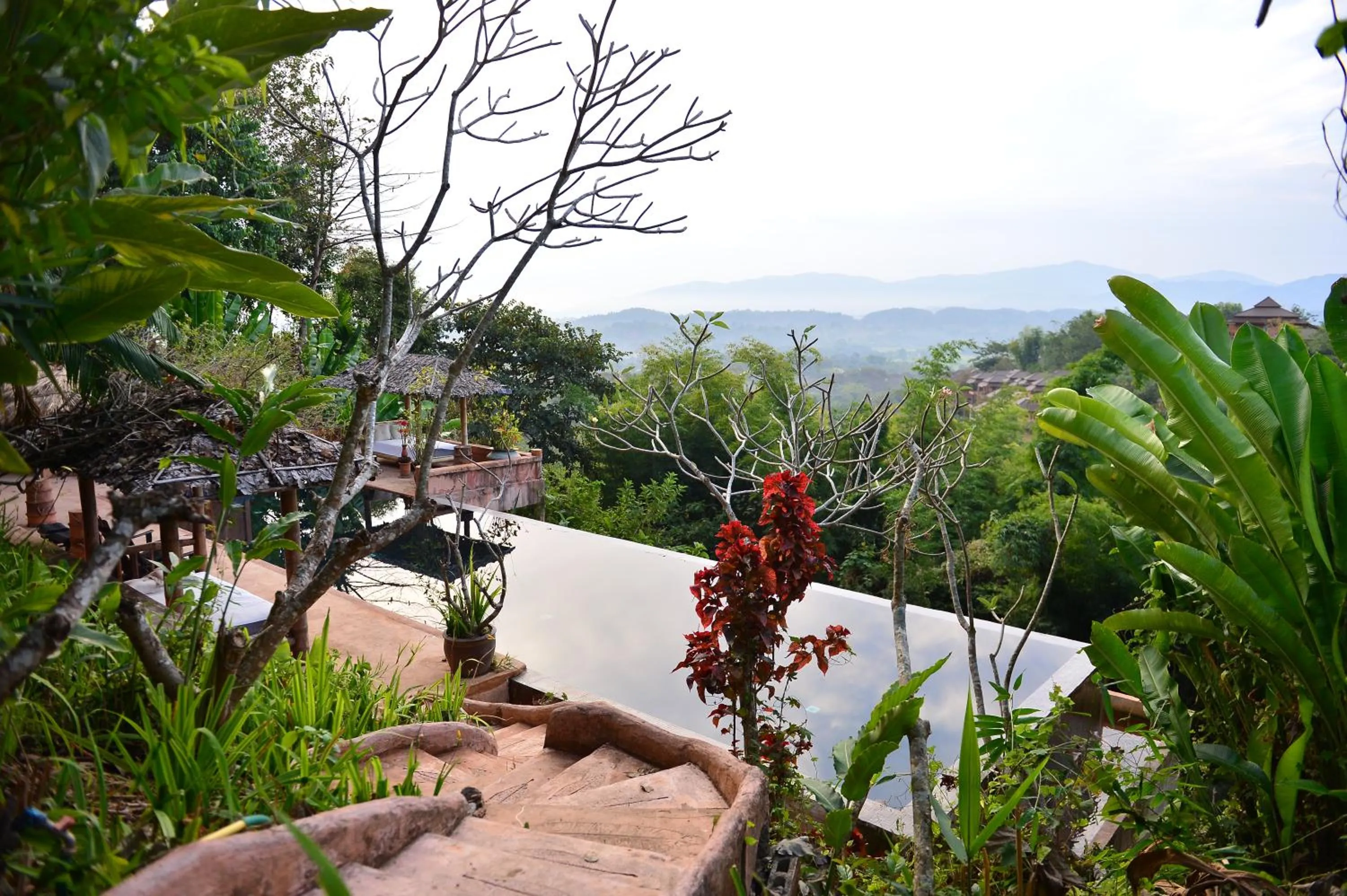Pool view in Phu Chaisai Chiang Rai Mountain Resort