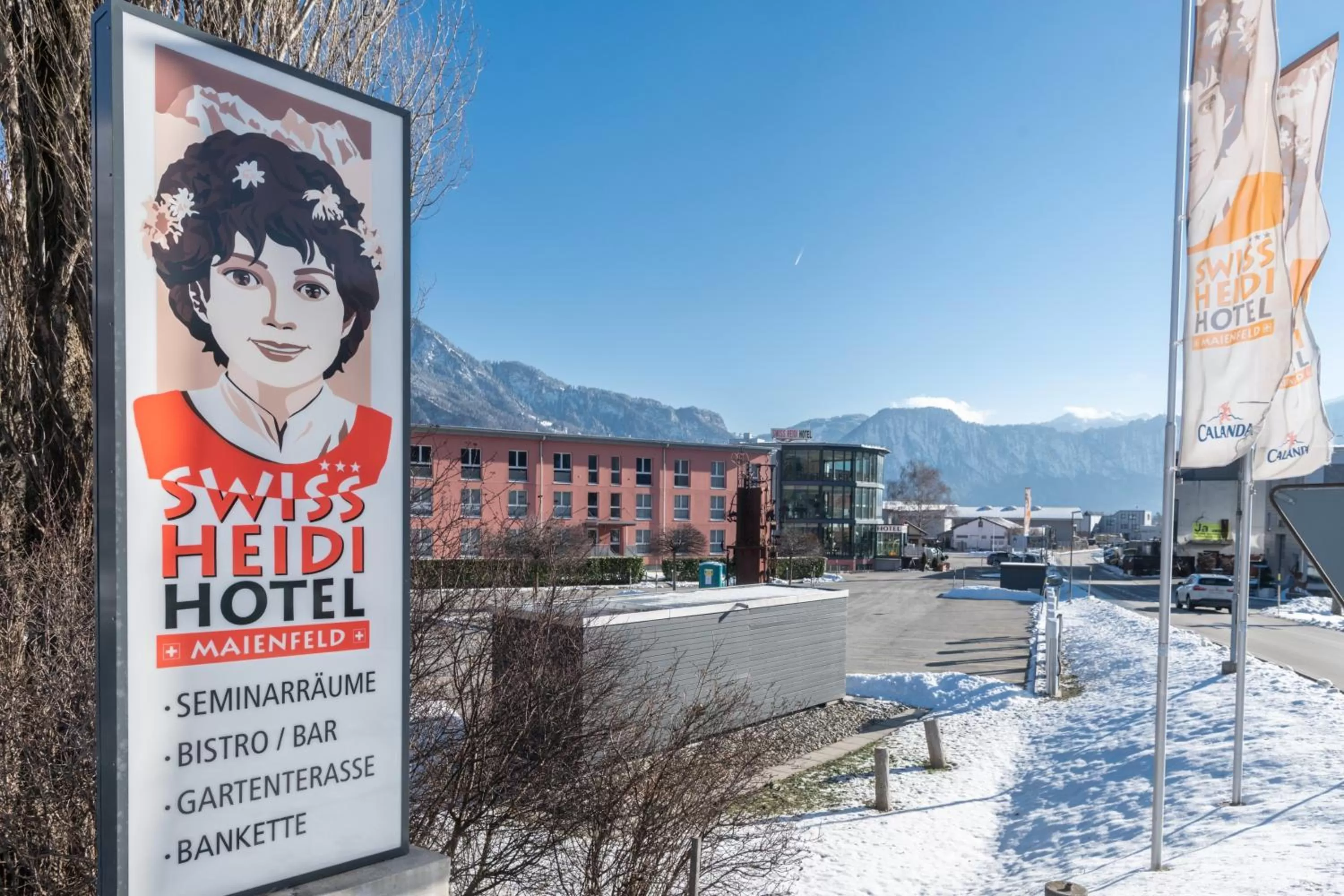 Logo/Certificate/Sign in Swiss Heidi Hotel