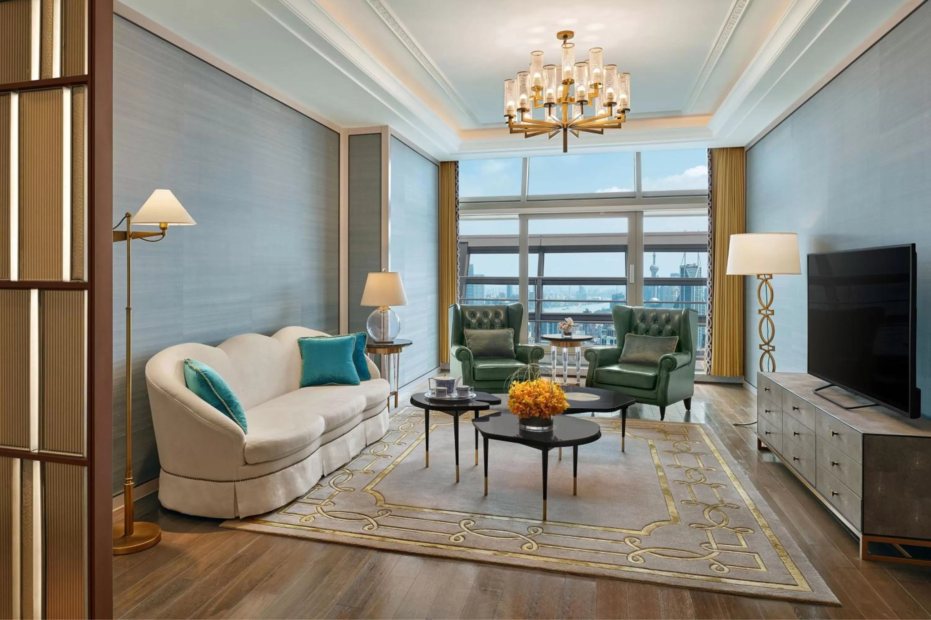 Living room in The St Regis Shanghai Jingan - Where Downtown Luxury Meets Legendary Old Shanghai Jazz