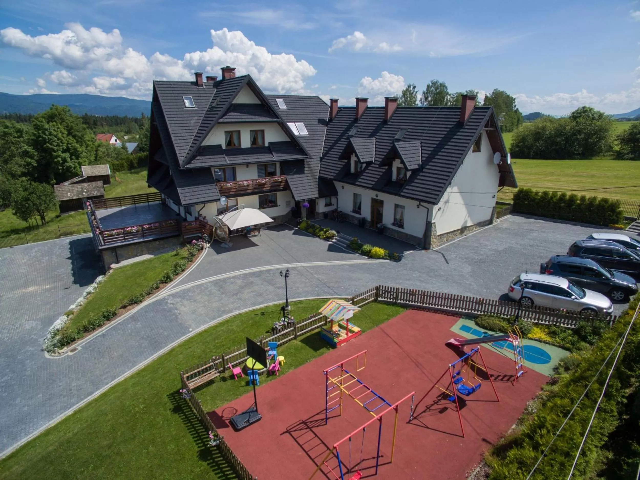 Facade/entrance, Bird's-eye View in Villa Kasper