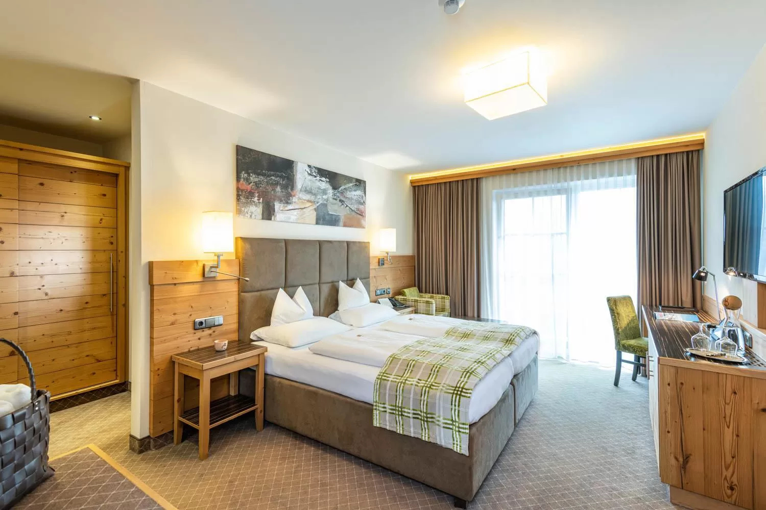 Bed in Hotel Garni Melanie