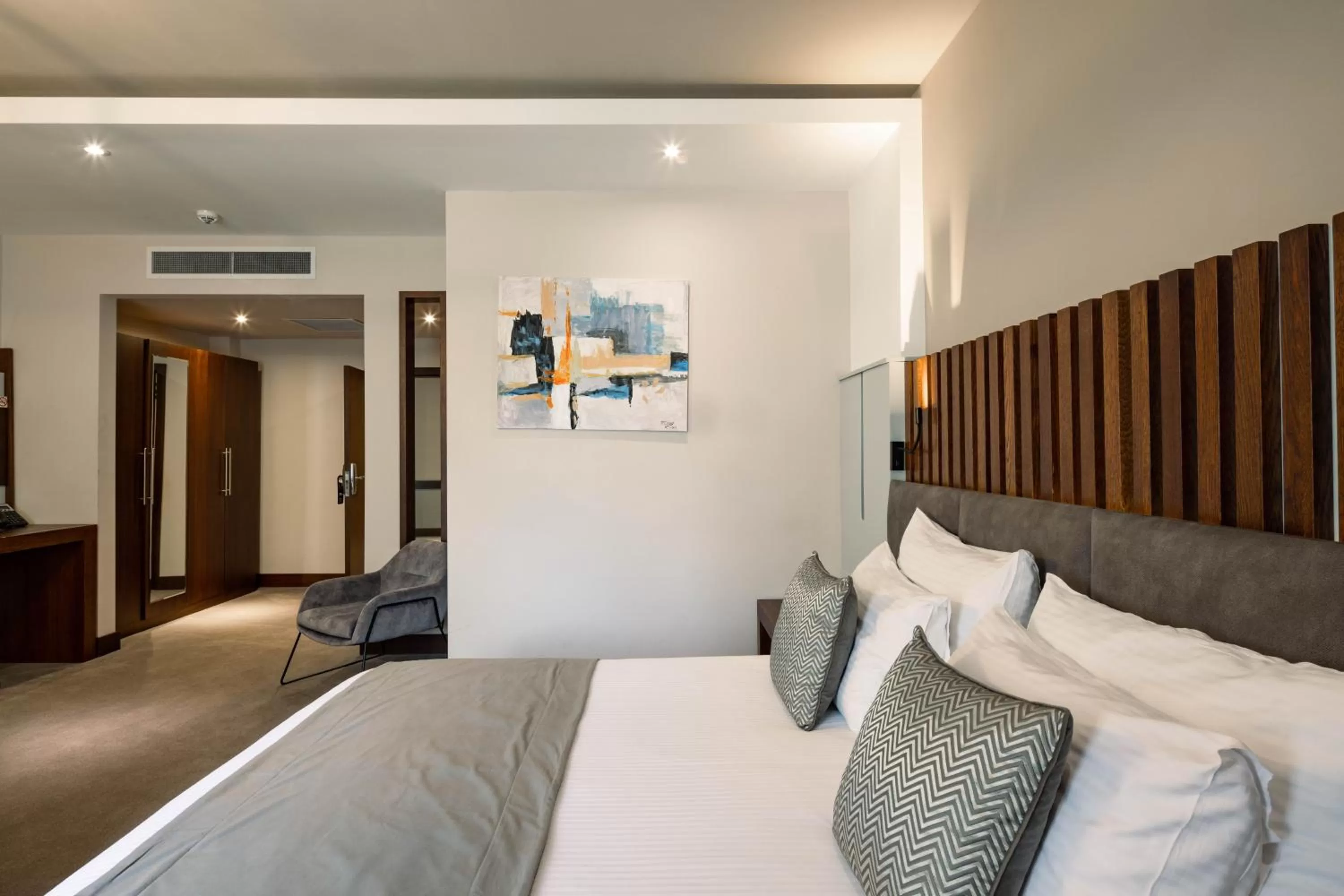 Bed in Hotel Prishtina