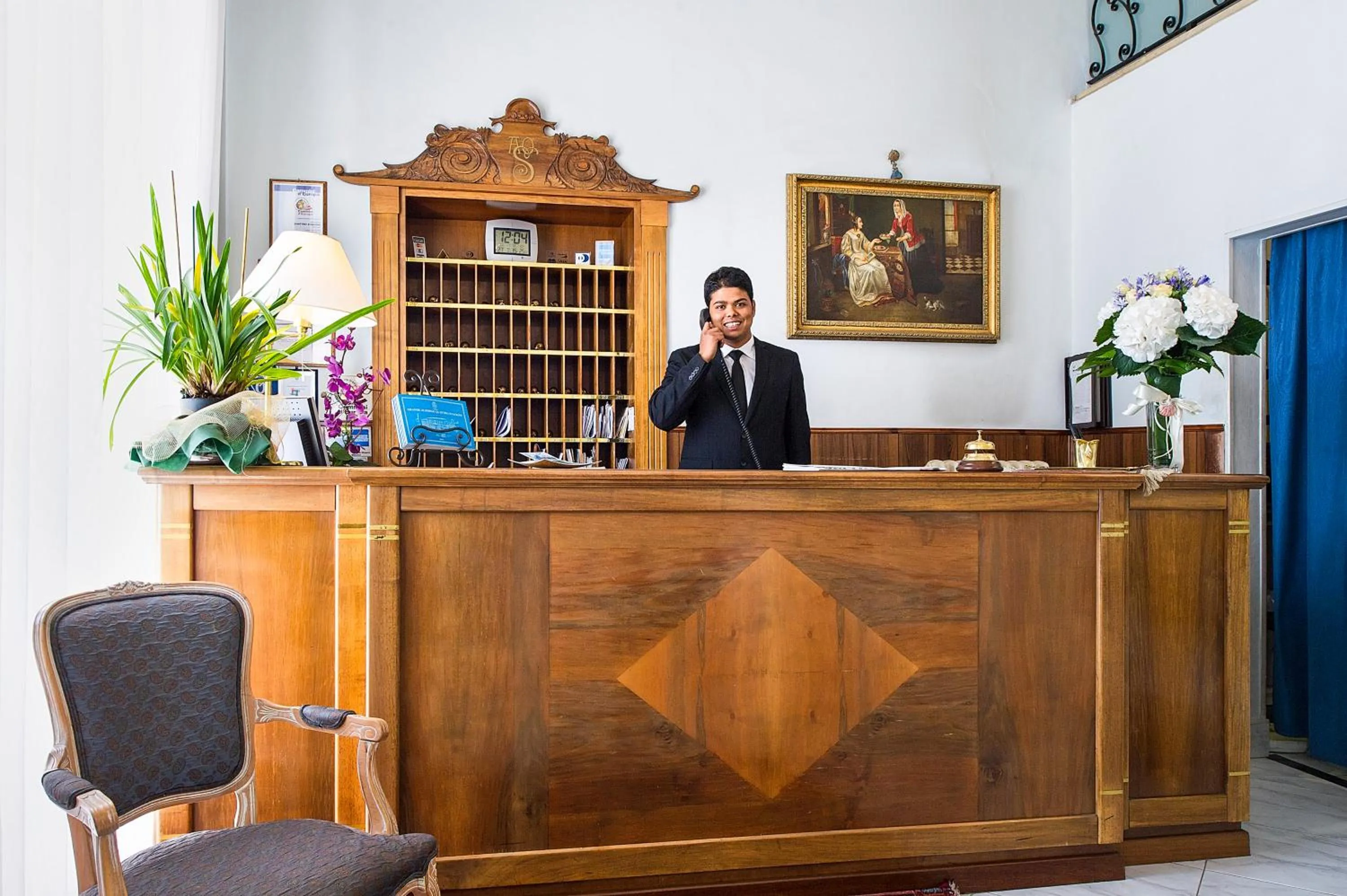 Lobby or reception in Grande Albergo Quattro Stagioni