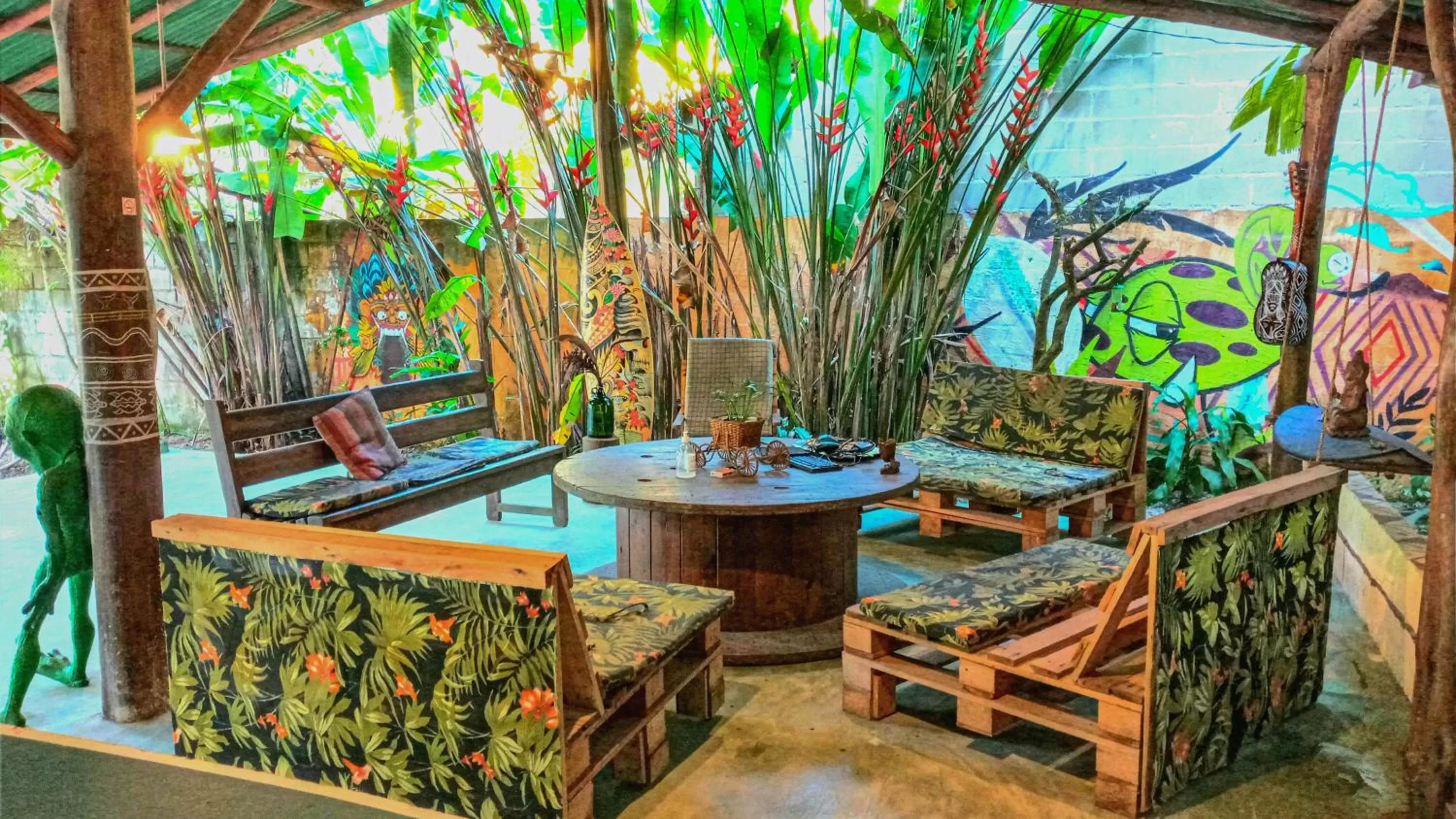 Lounge or bar in Pousada e Hostel Marthi