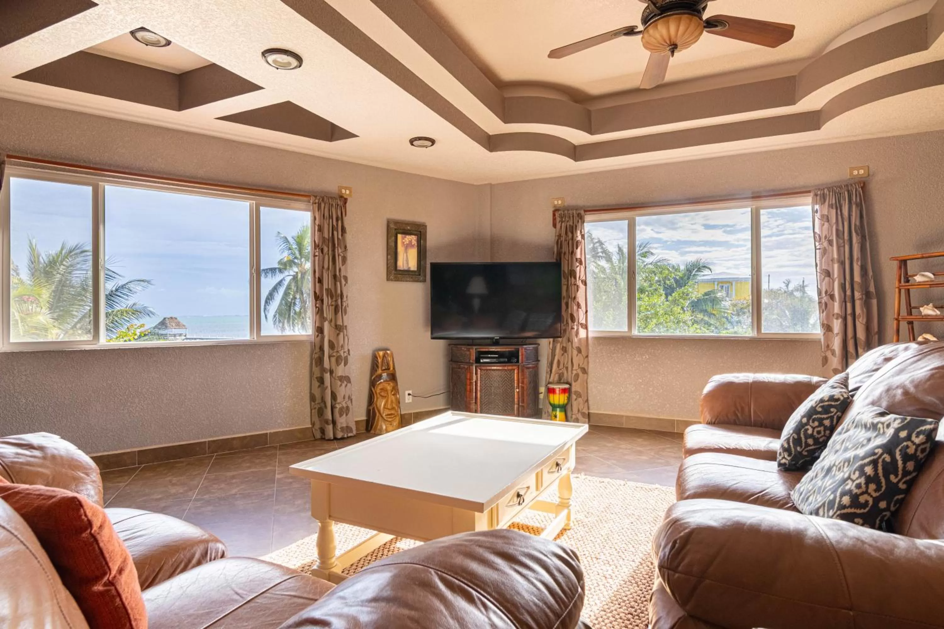 TV and multimedia, Seating Area in Lighthouse Beach Villas