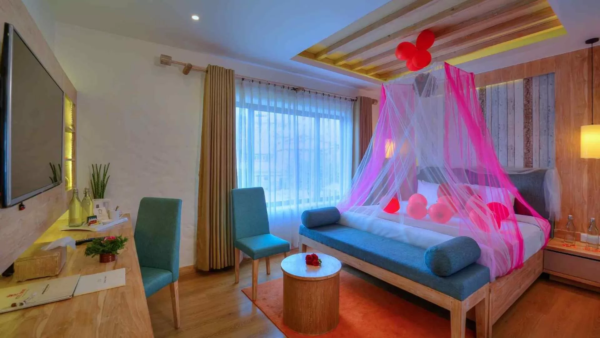 Bed in Hotel Barahi Pokhara