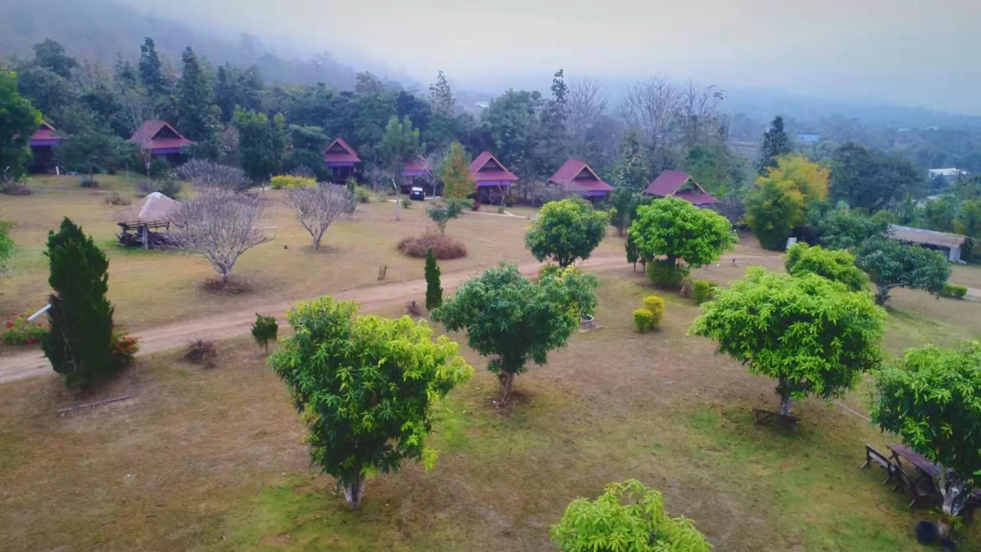 Garden in Romantic Time Mountain Resort