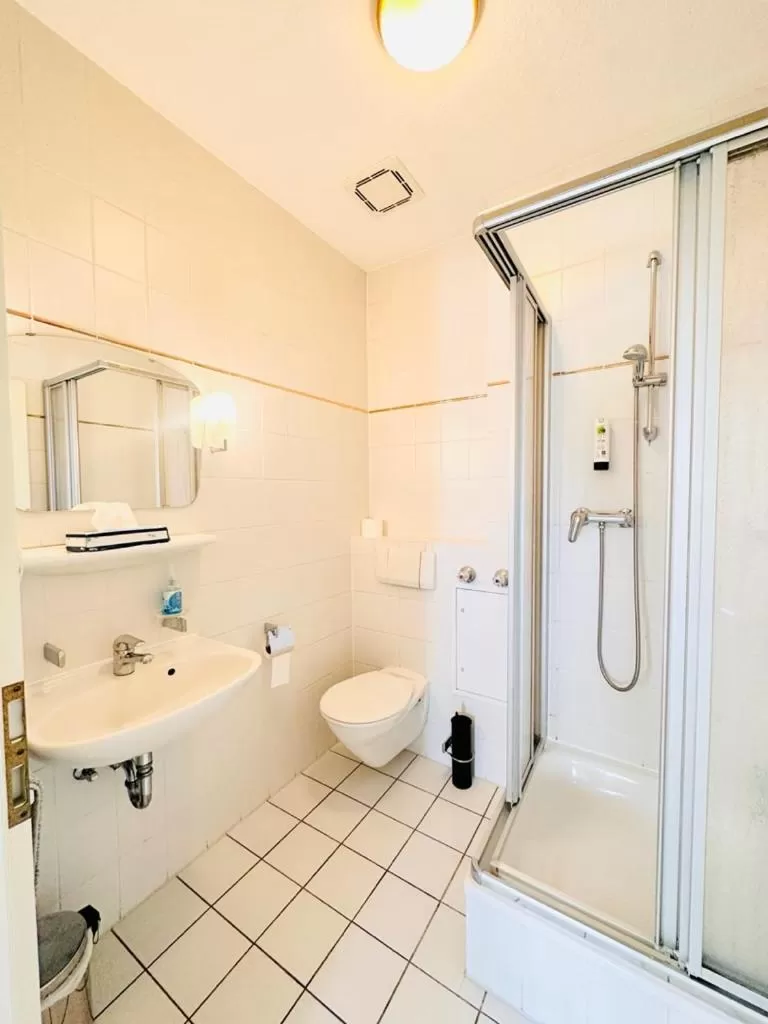 Bathroom in Saale, Marktplatz Zentrum, Apartmenthaus am Dom von Plant Room