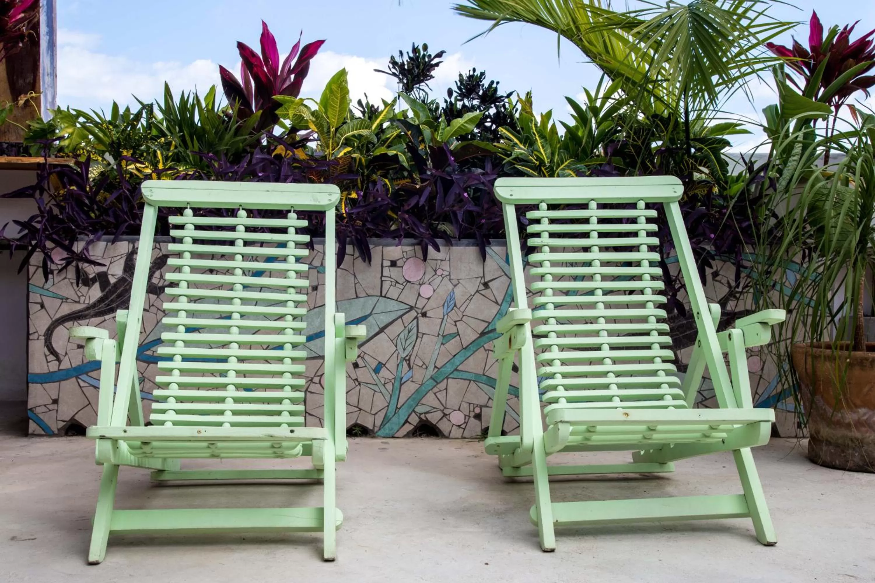 Balcony/Terrace in La Palmita Budget Boutique Hotel