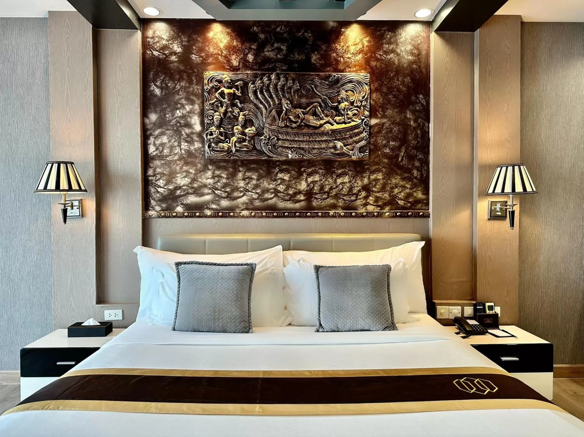 Bed in KTK Pattaya Hotel & Residence