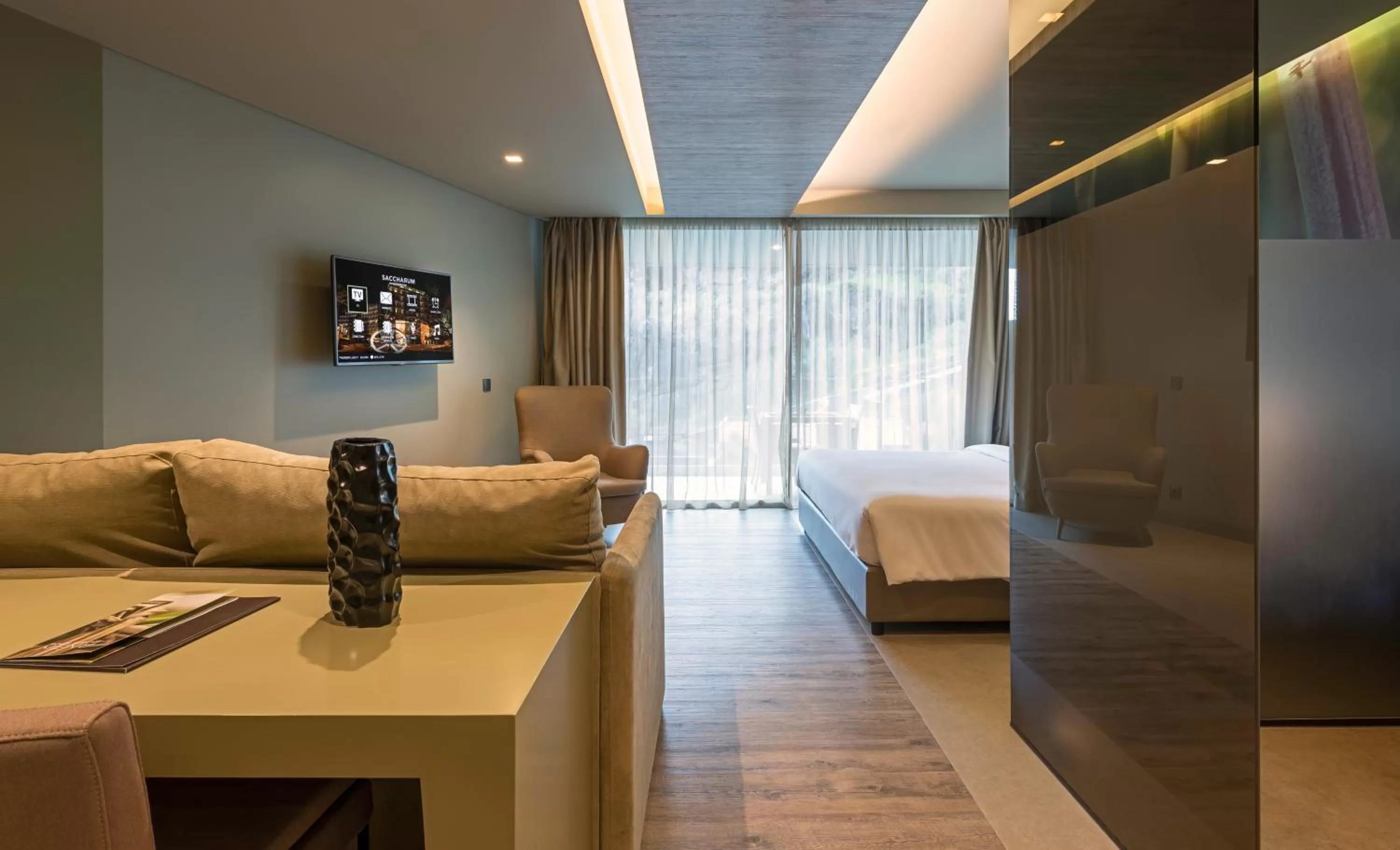 Living room, Bed in Saccharum - Resort and Spa - Savoy Signature