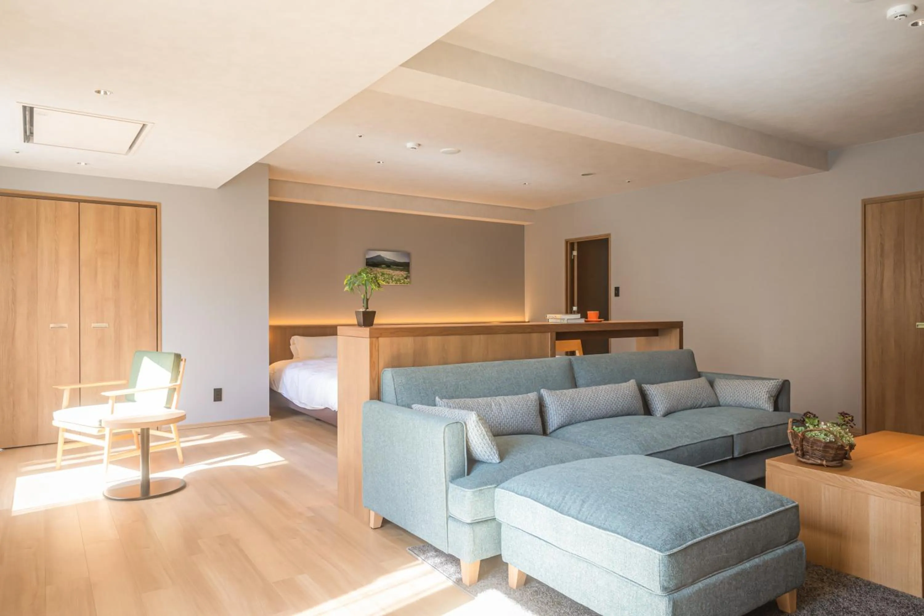 Living room in Higashikawa Asahidake Onsen Hotel Bear Monte