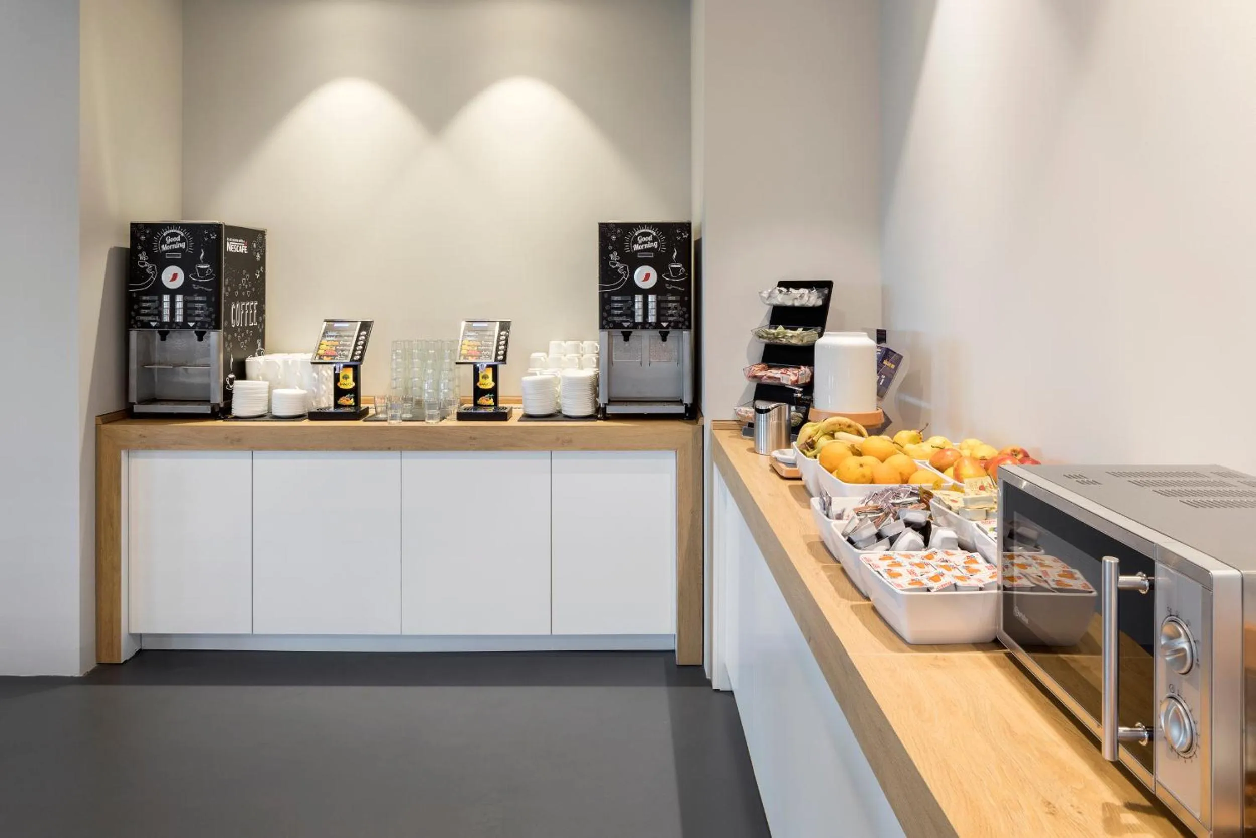 Buffet breakfast in a&o Hostel Venezia Mestre