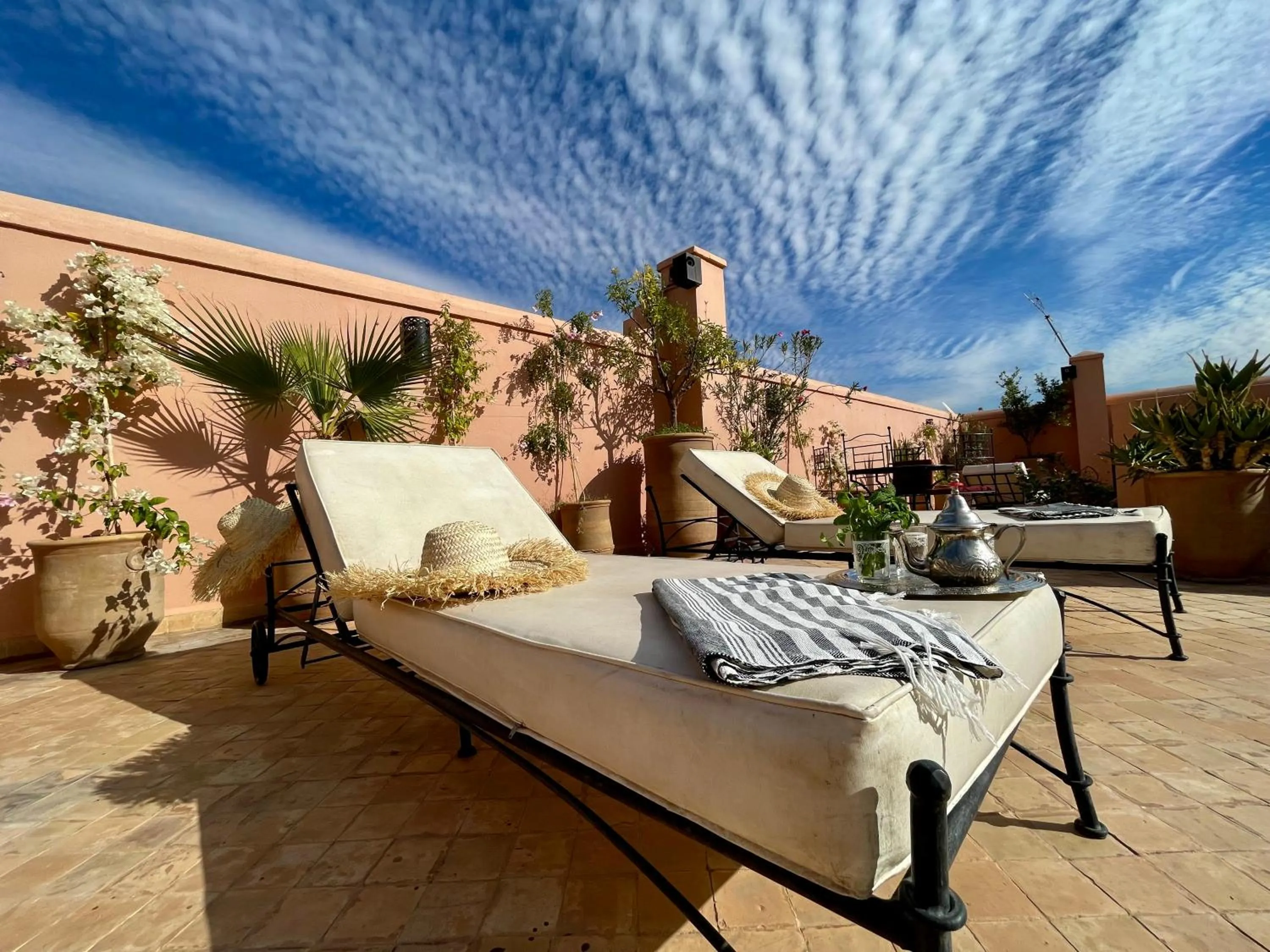Balcony/Terrace in Riad Dar Foundouk and Spa