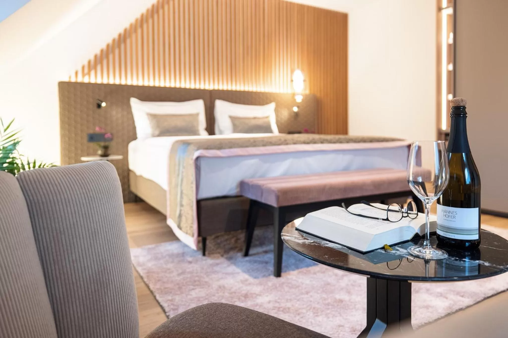 Bedroom, Bed in Hotel Turmhof