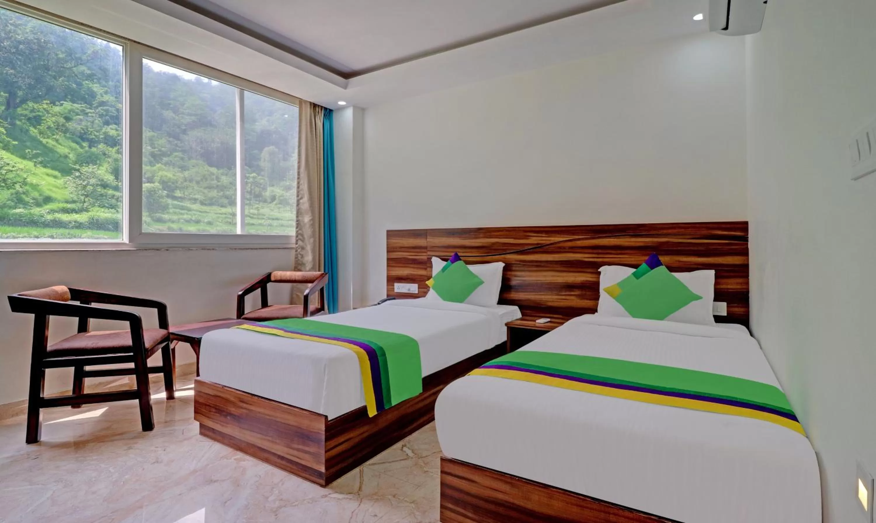 Bed in Hotel Hidden Delight Rishikesh