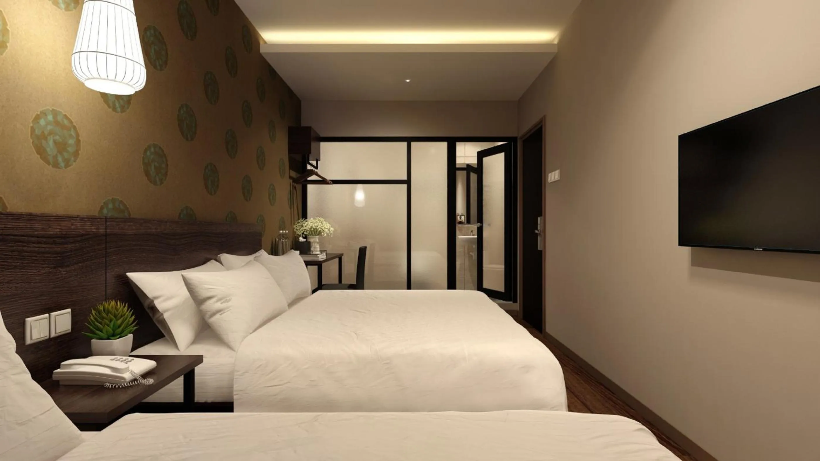 Bedroom, Bed in The Square Hotel