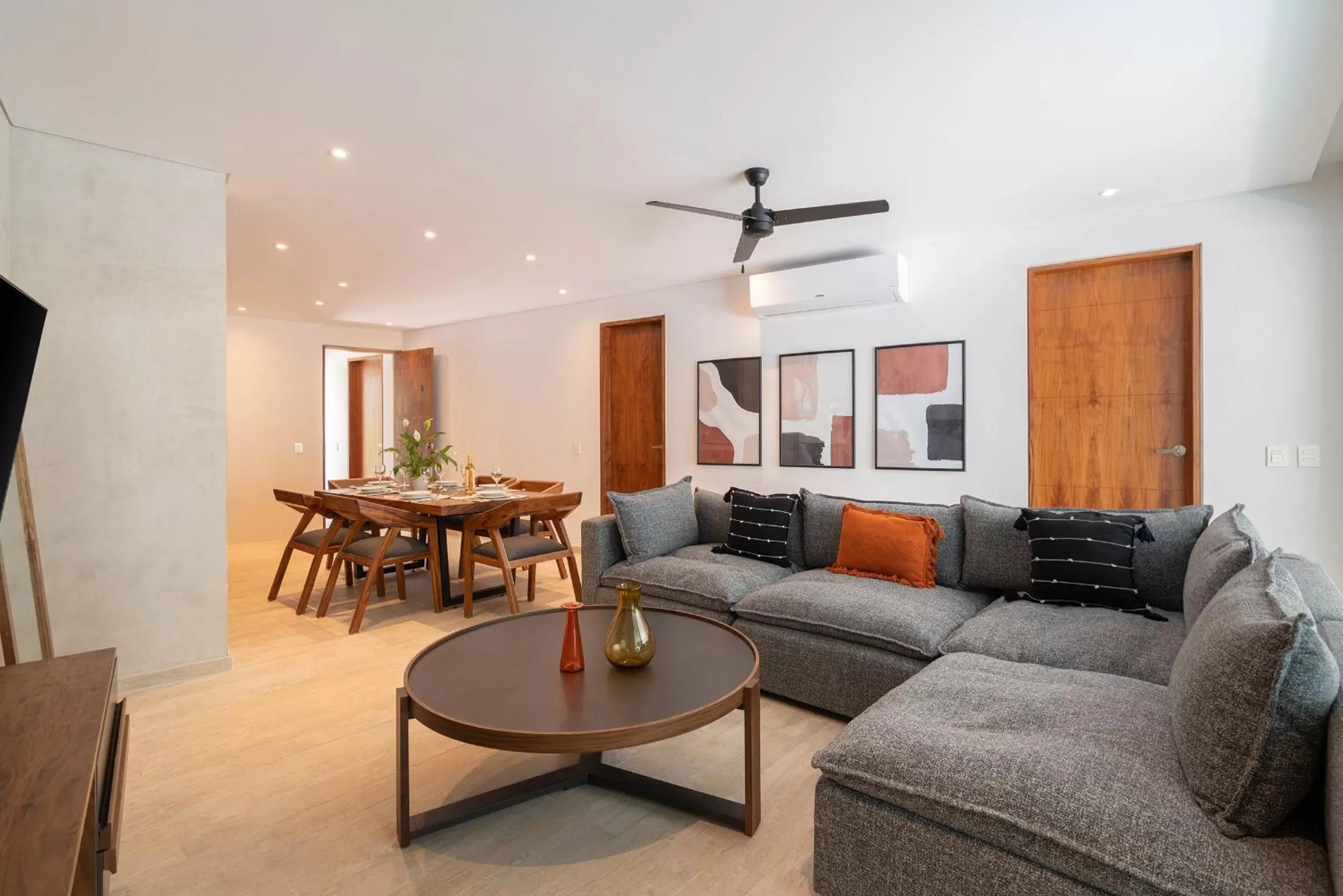 Living room in Suites at TreeTops Tulum