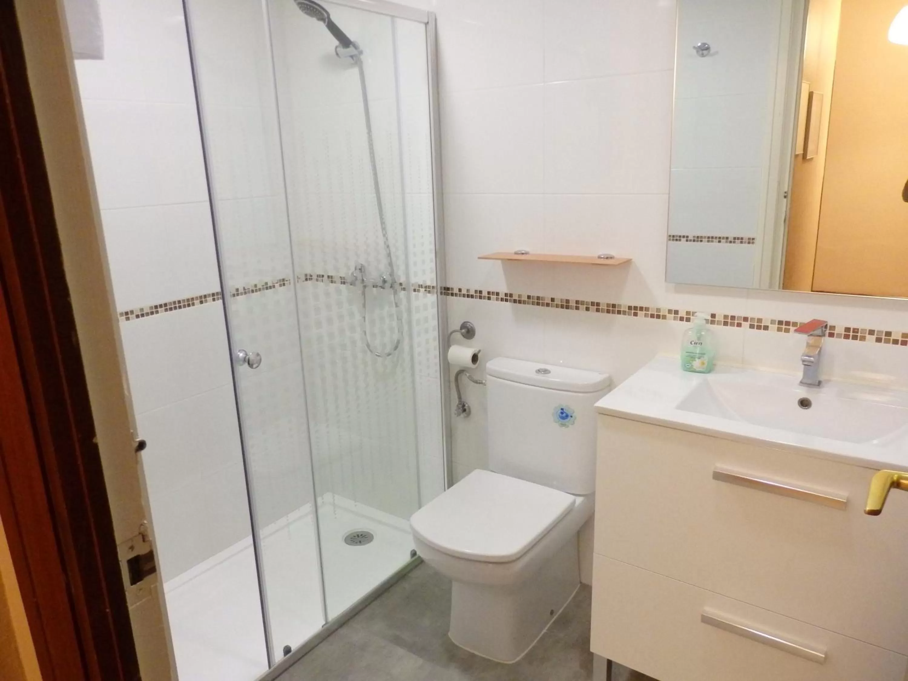 Bathroom in Alojamientos Iruña