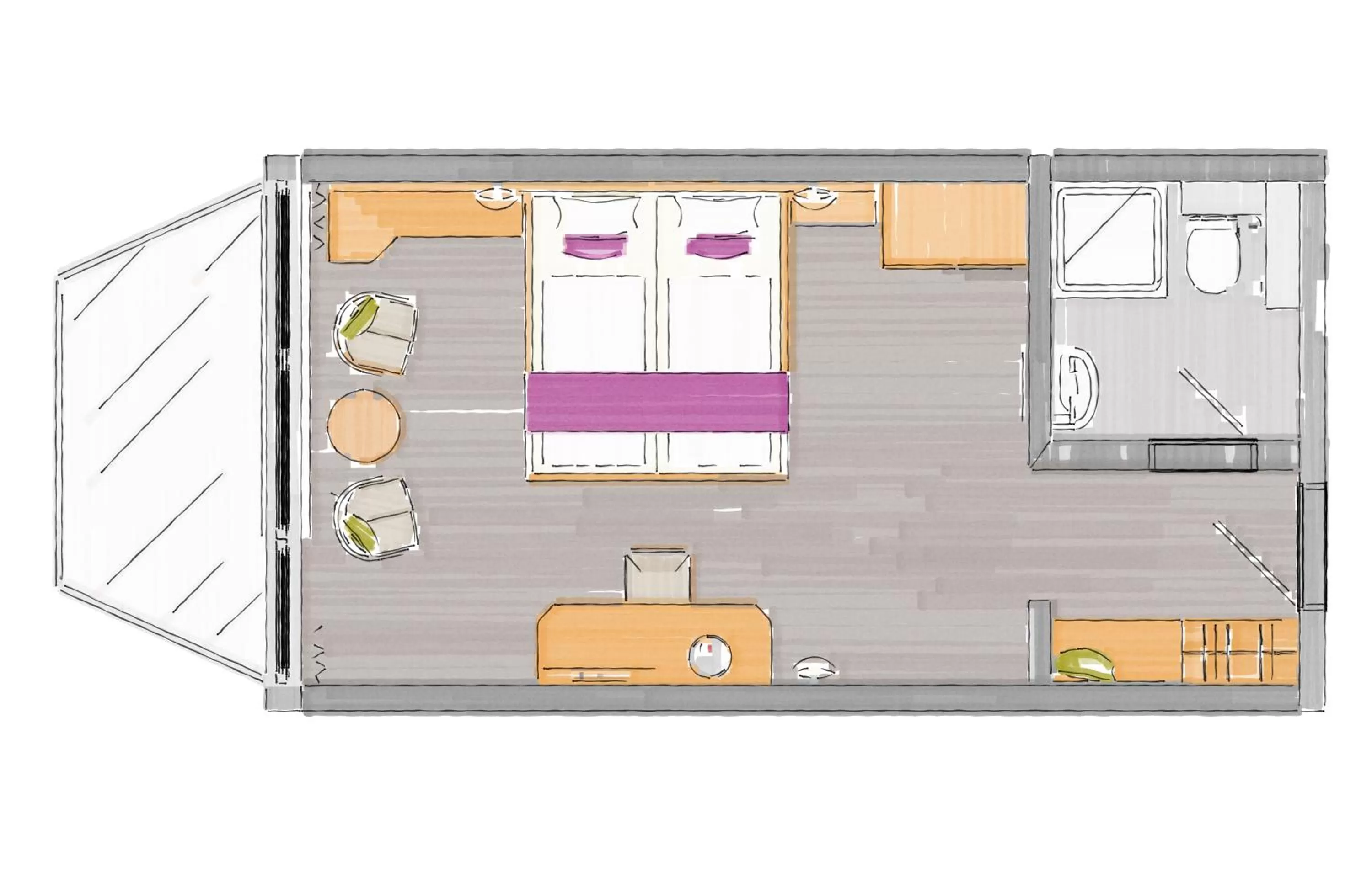 Floor plan in Hotel Haus Andrea