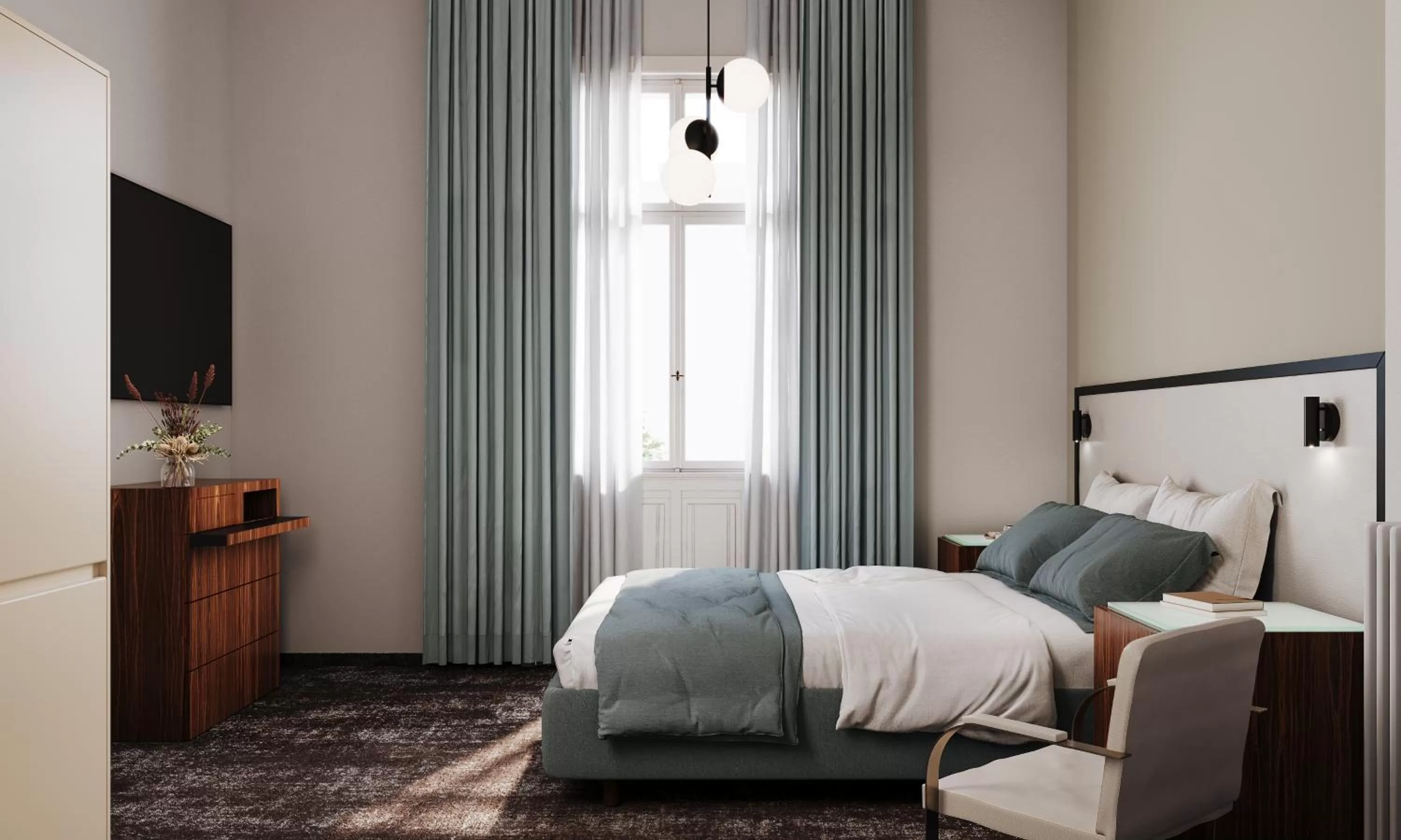 Bed in Esplanade Self Check-in Hotel