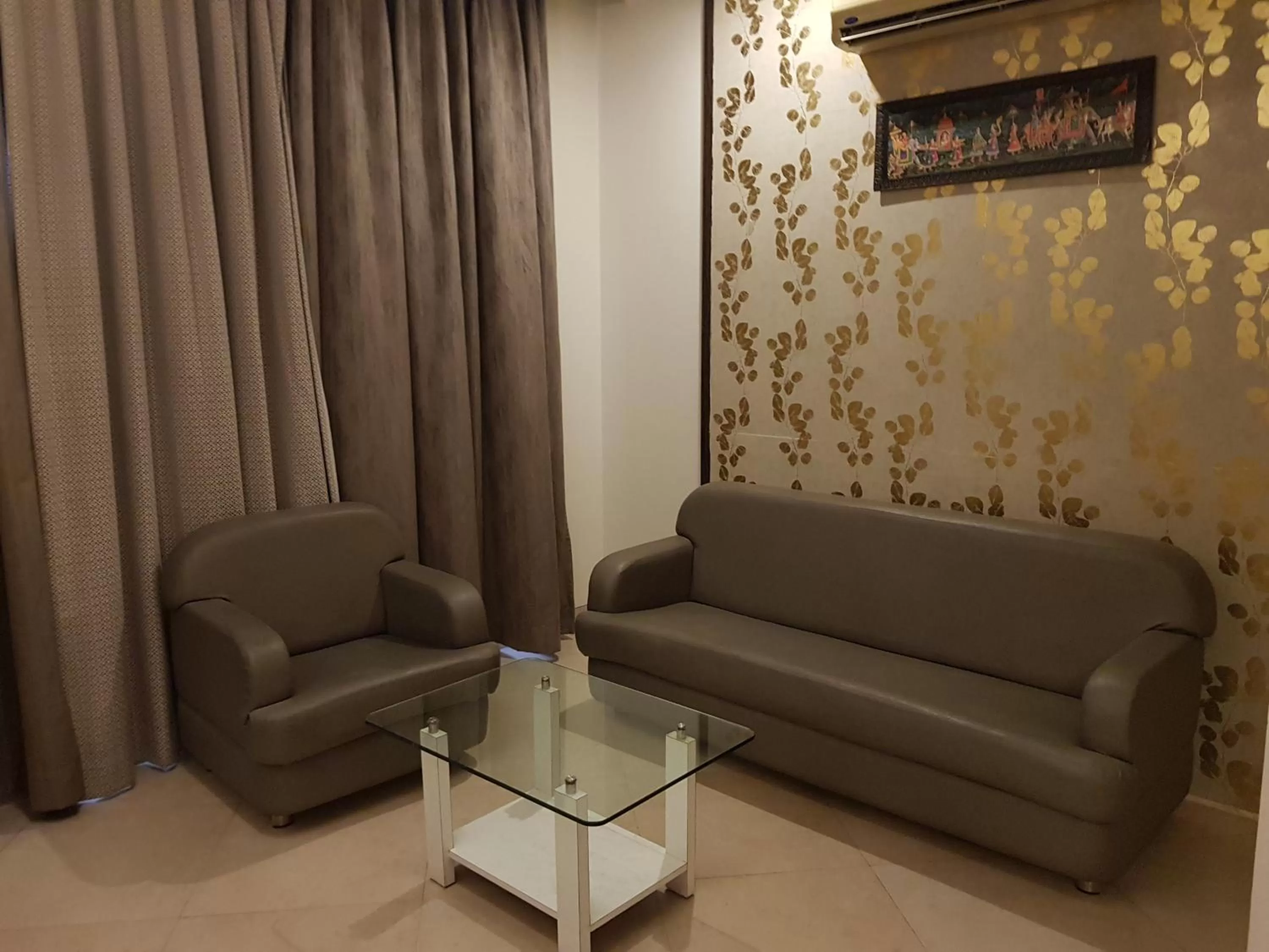 Seating area in Hotel Udayanraje Palace