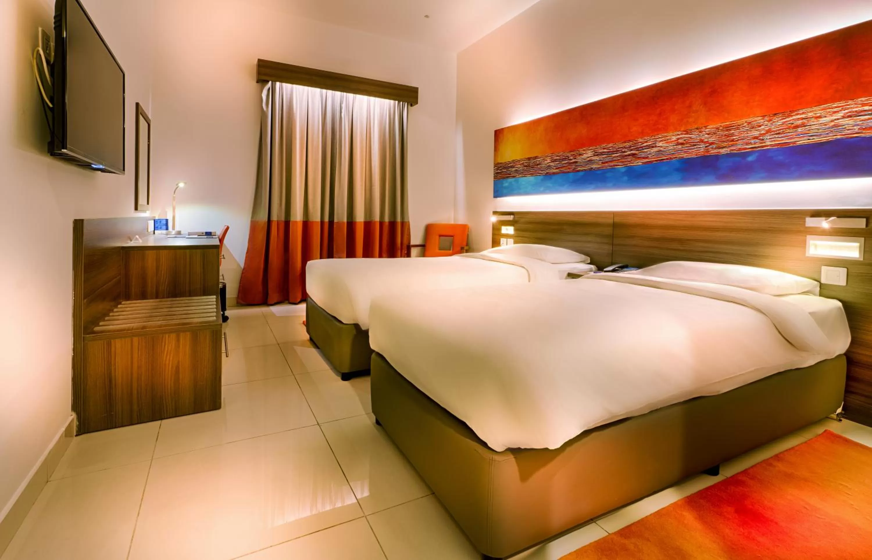 Bedroom, Bed in Citymax Hotel Al Barsha at the Mall
