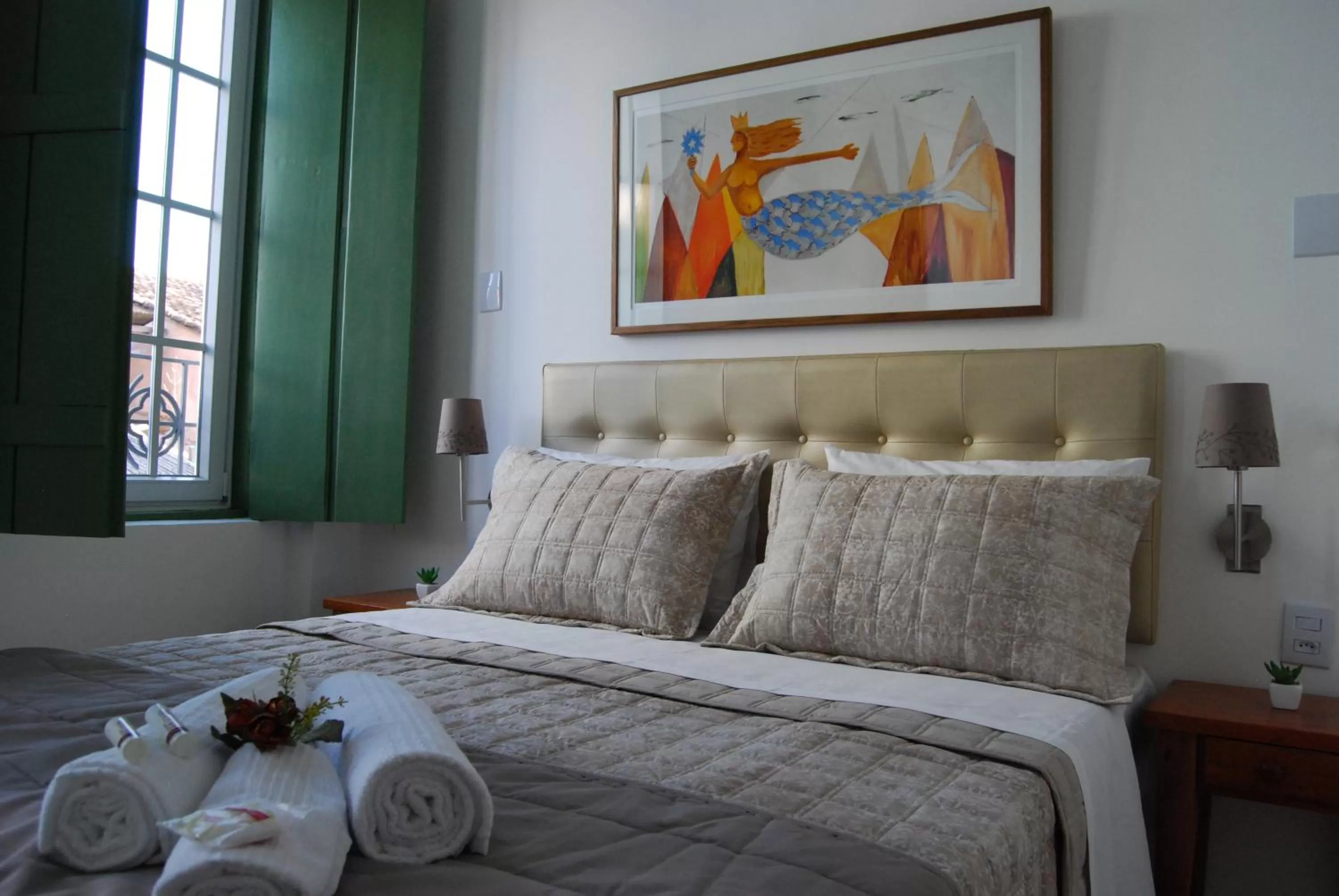 Decorative detail, Bed in Pousada Bahia Pelô