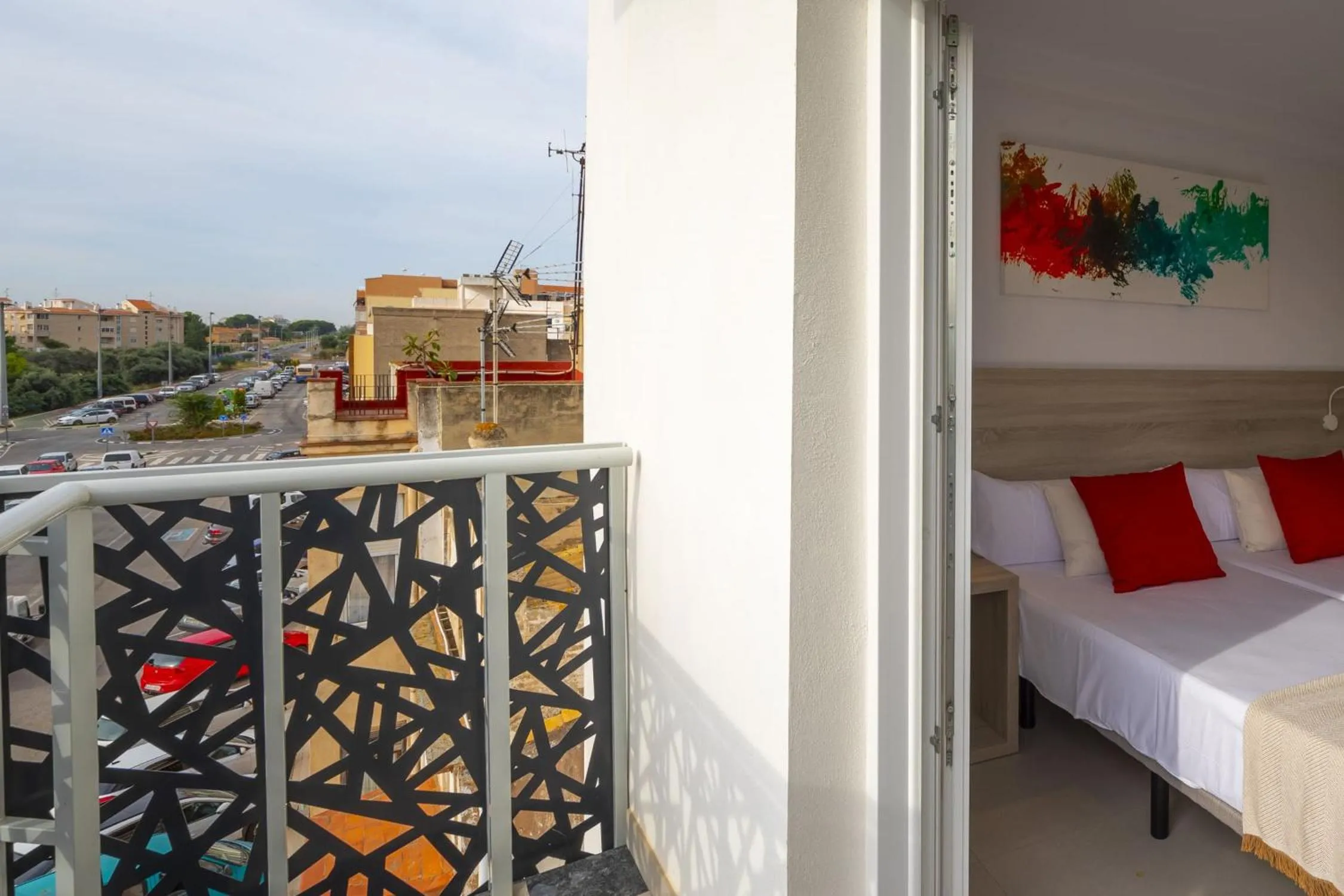 Bed in Hotel Sunna Benicassim