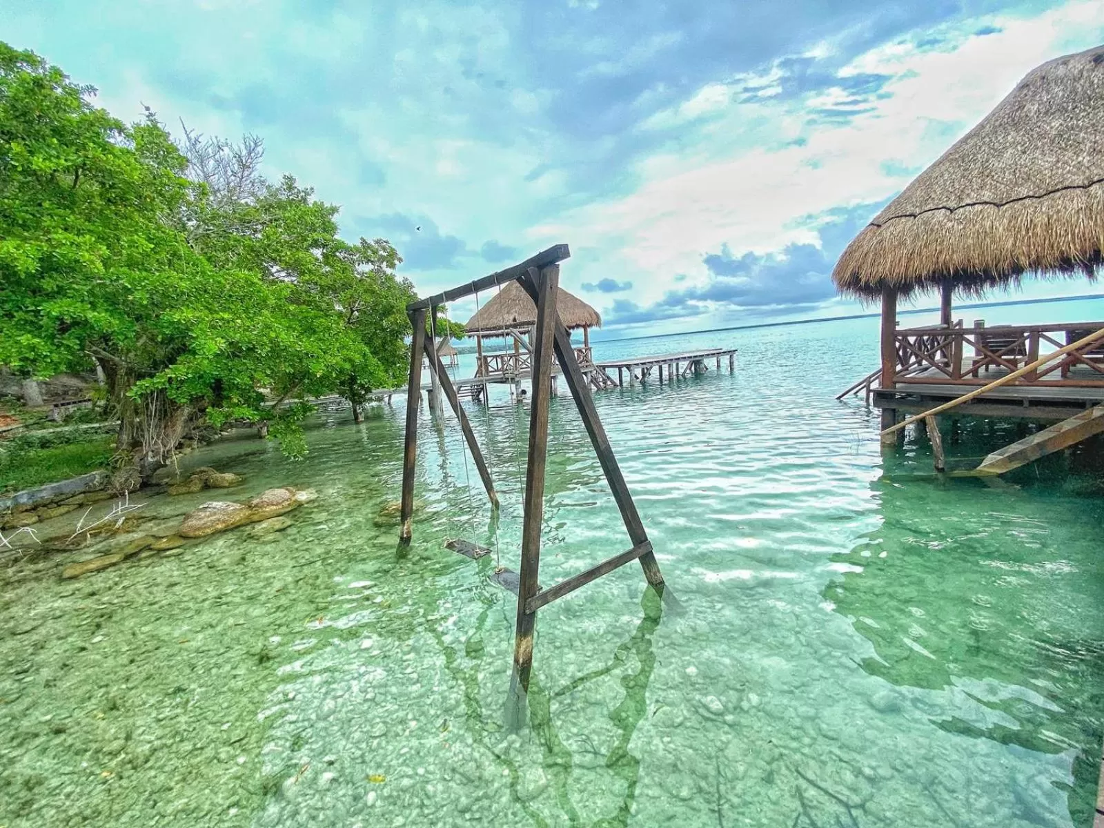 Beach in Hotel Boutique Las Nubes Bacalar