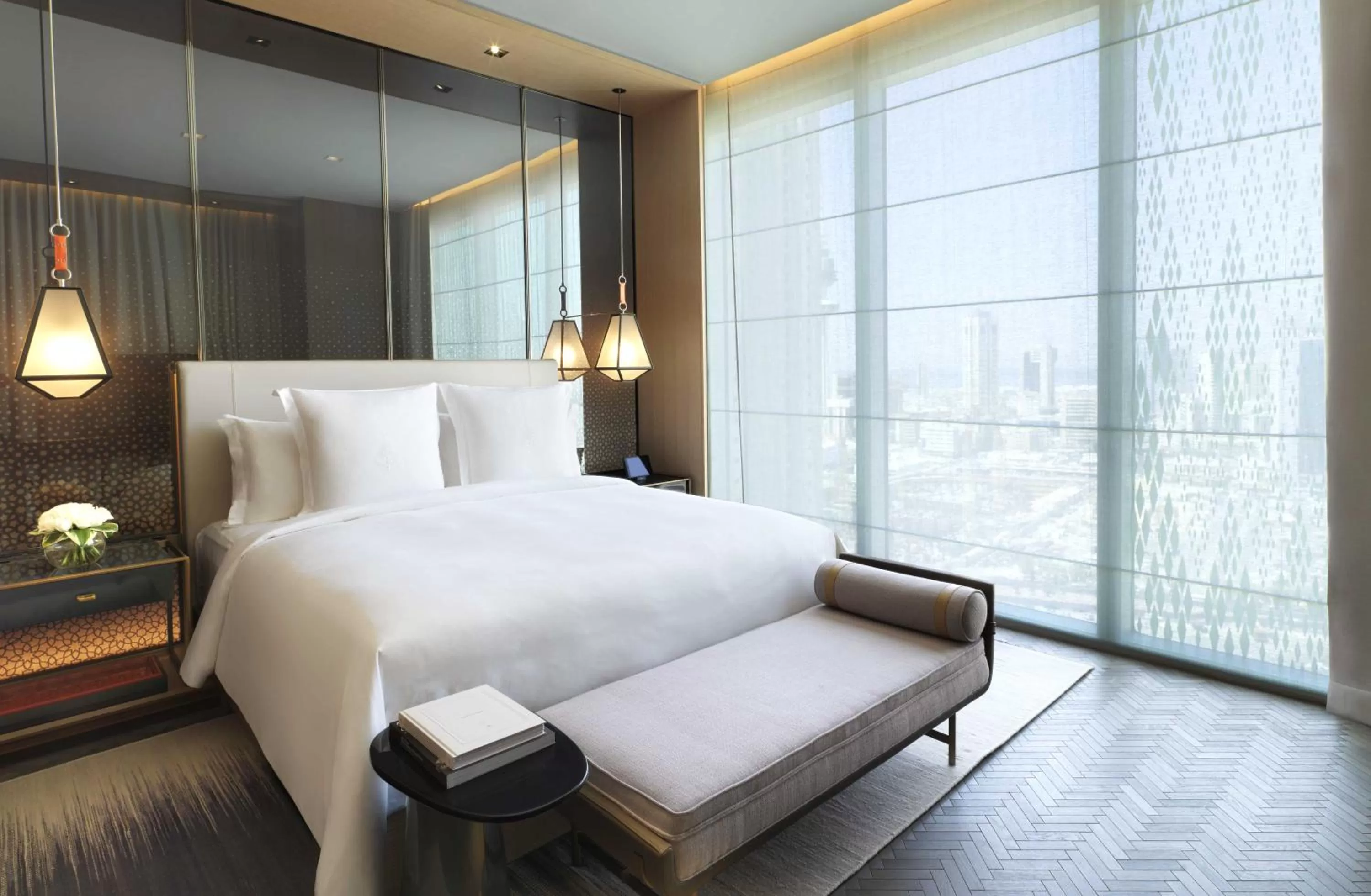 Bedroom, Bed in Four Seasons Hotel Kuwait at Burj Alshaya