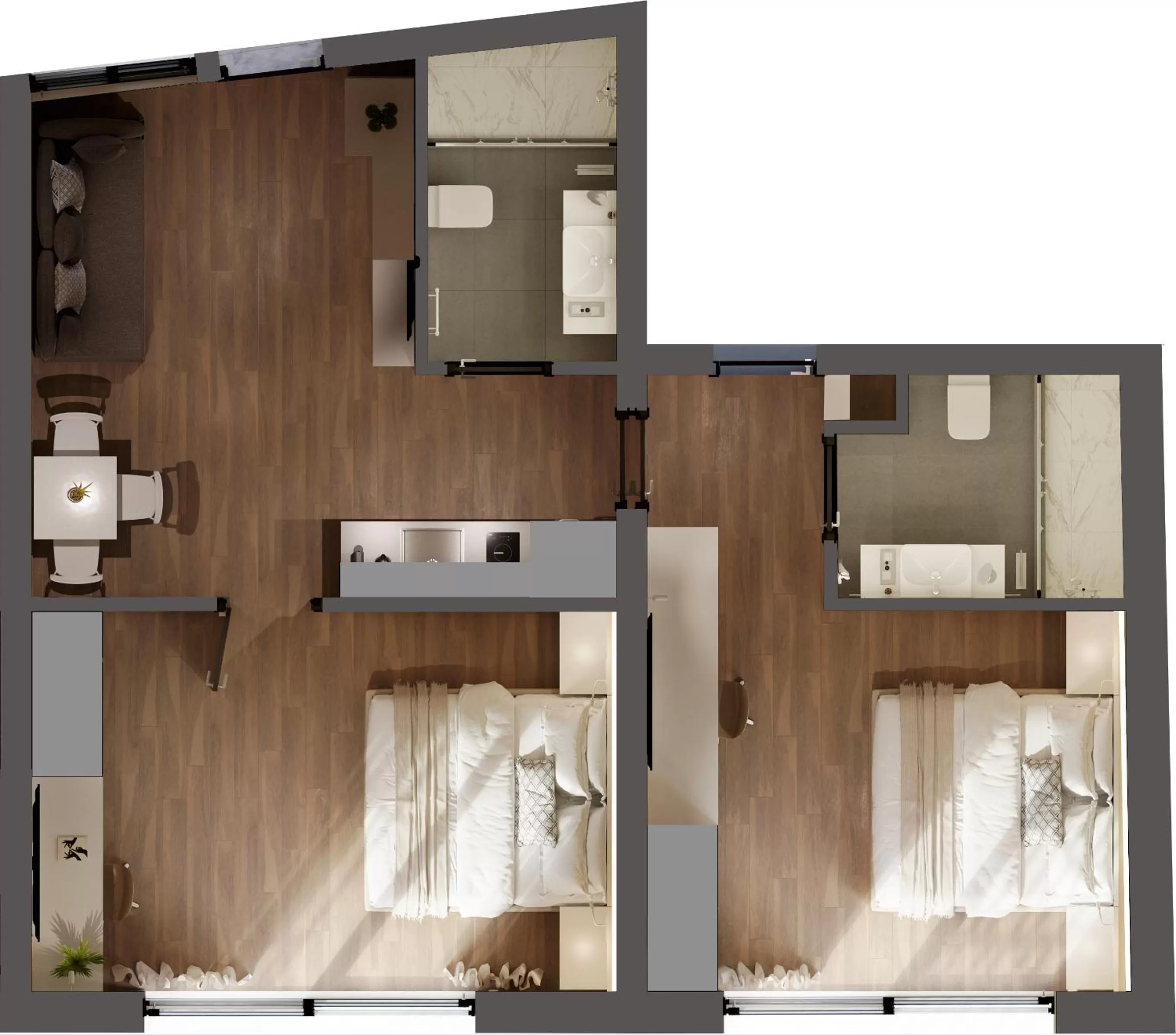 Floor plan in Athens Hill Luxury Apartments